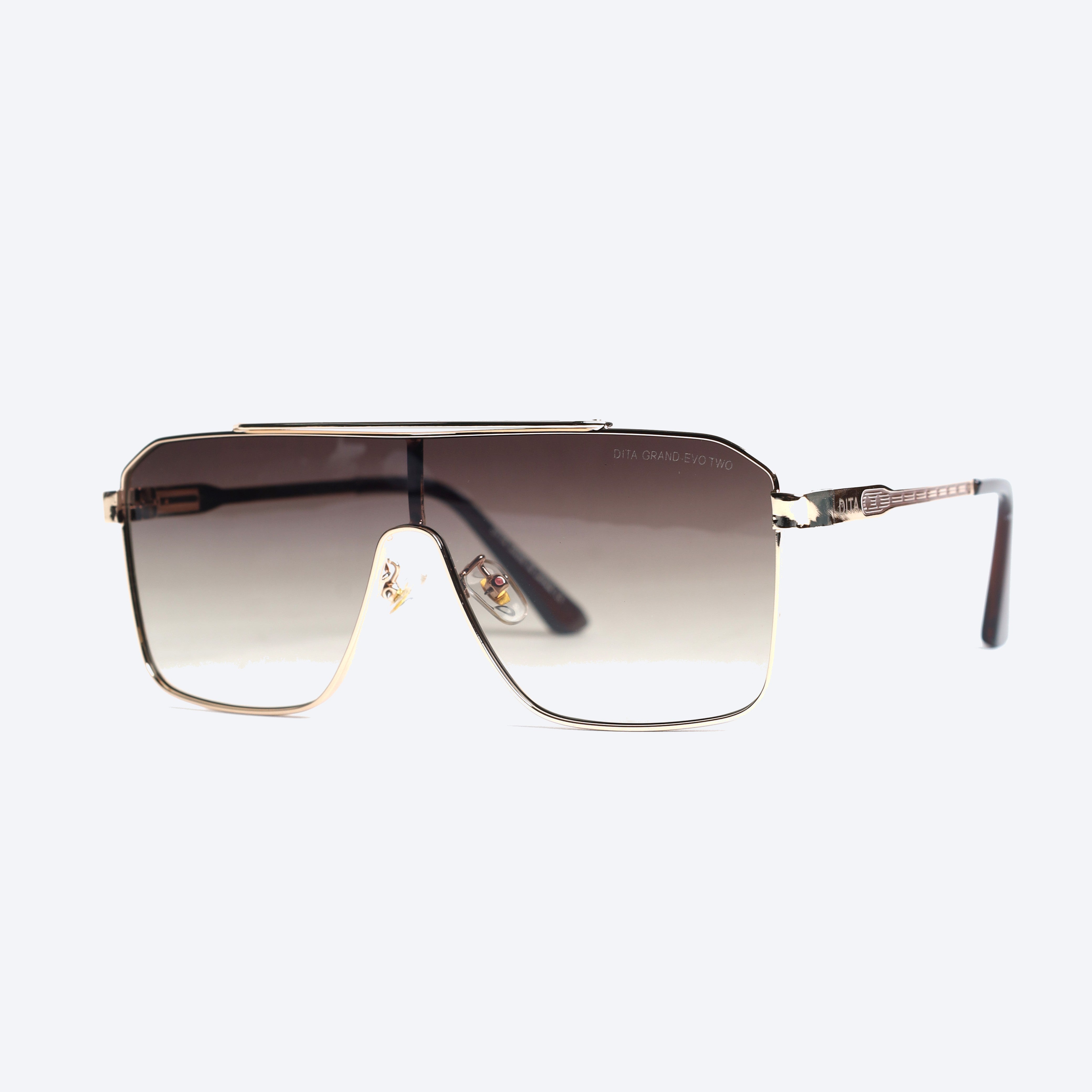 Dita Grand Evo Two Geometric aviator Sunglasses - Gold