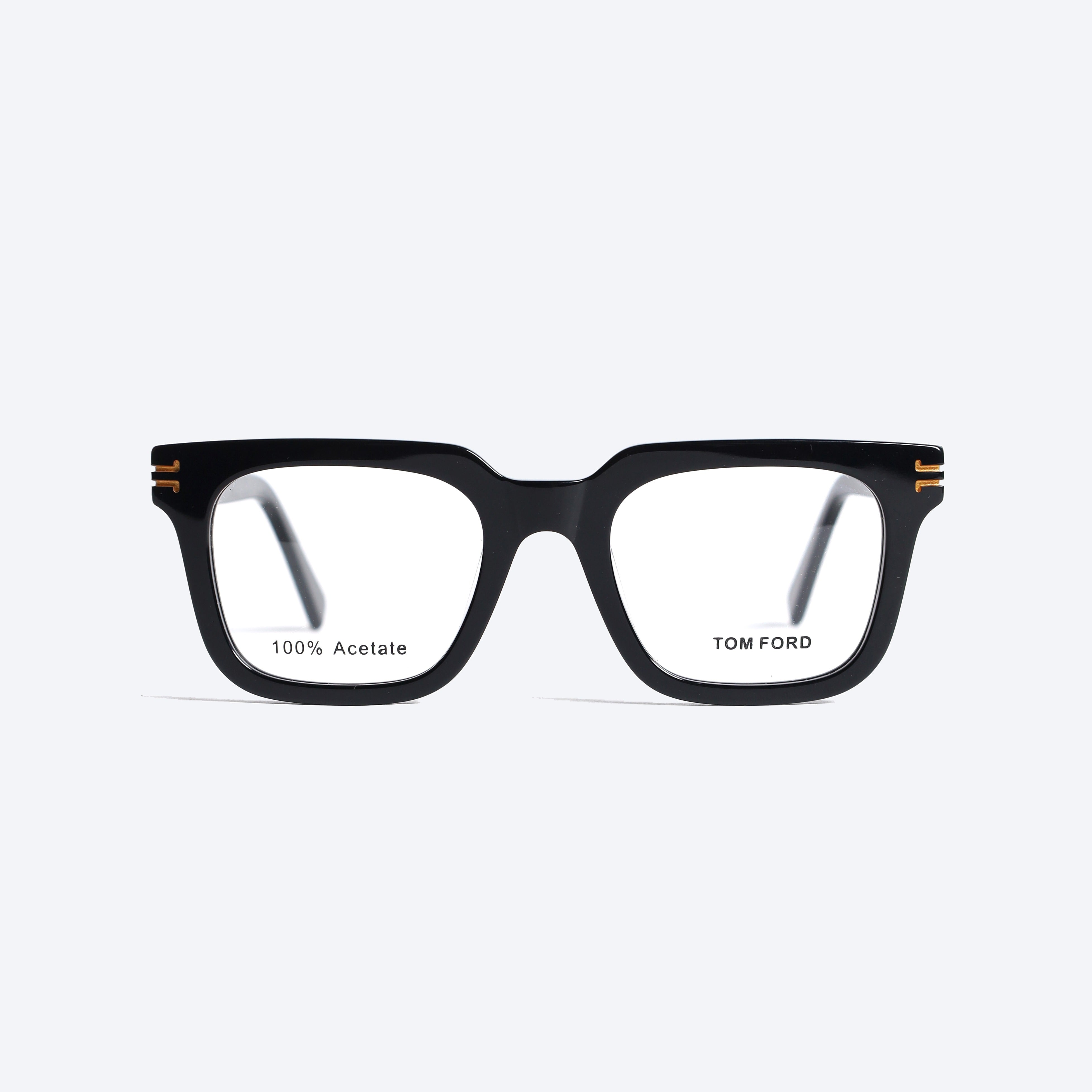 Tom Ford QM22017 Geometric Square Eye Glasses for Unisex - Black