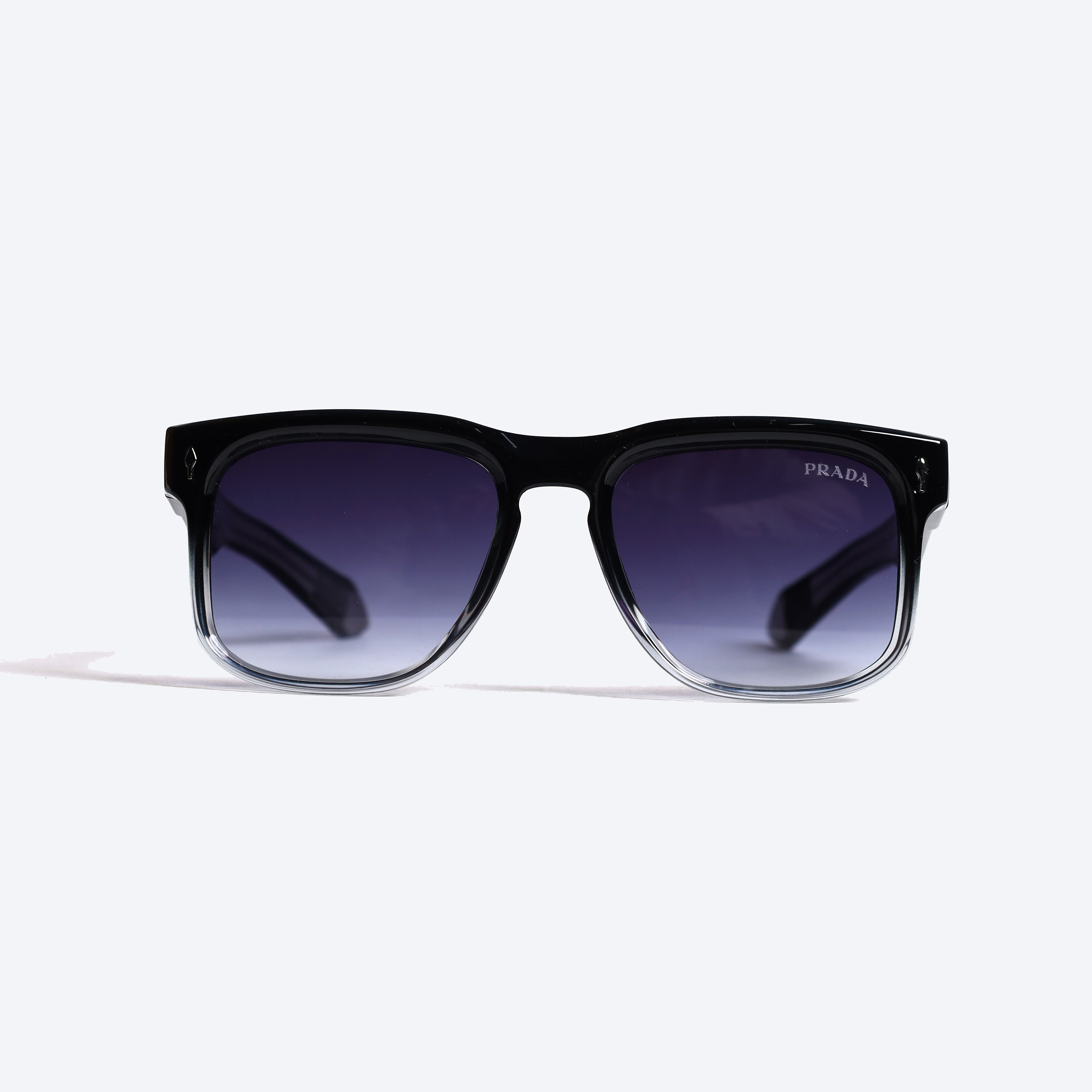 Prada 10816 Square Sun Glasses for Unisex - GREY/BLACK