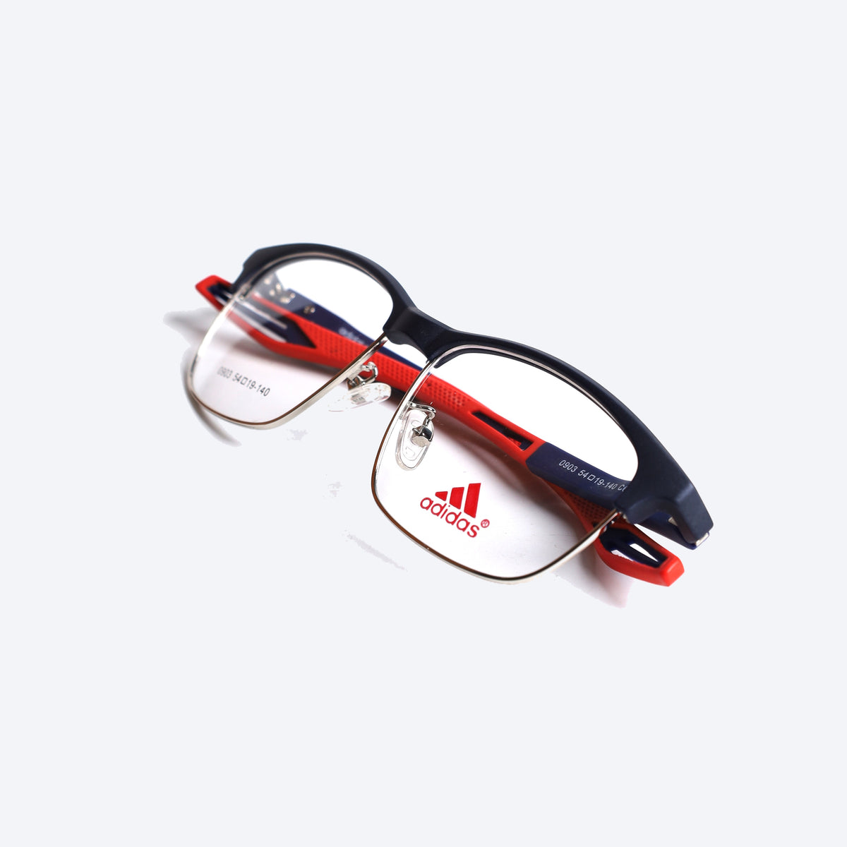 Adidas 0903 Club master Eye Glasses for Unisex - Black Silver