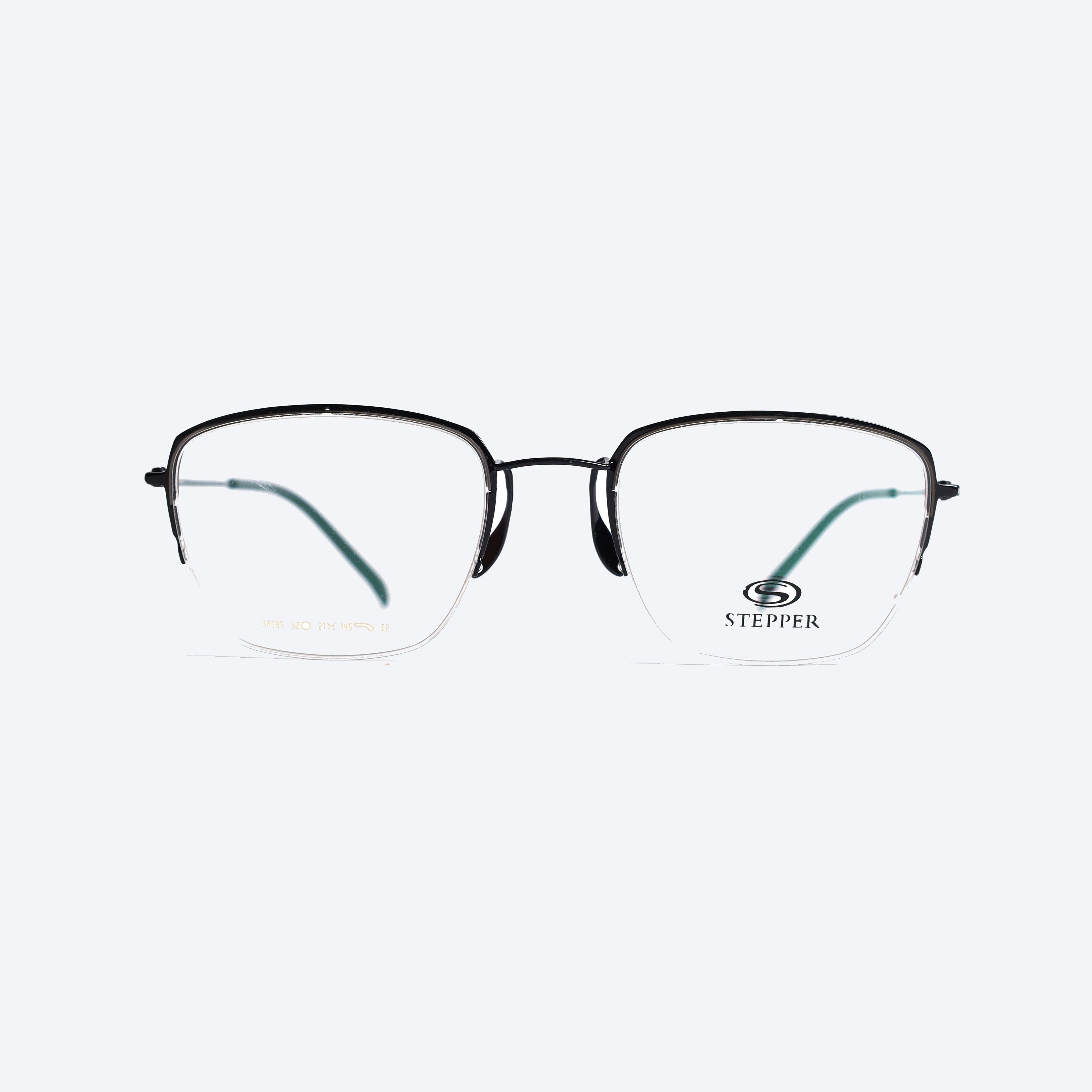 Stepper Pure Titanium 38385 Aviator Eye Glasses for Unisex - Grey