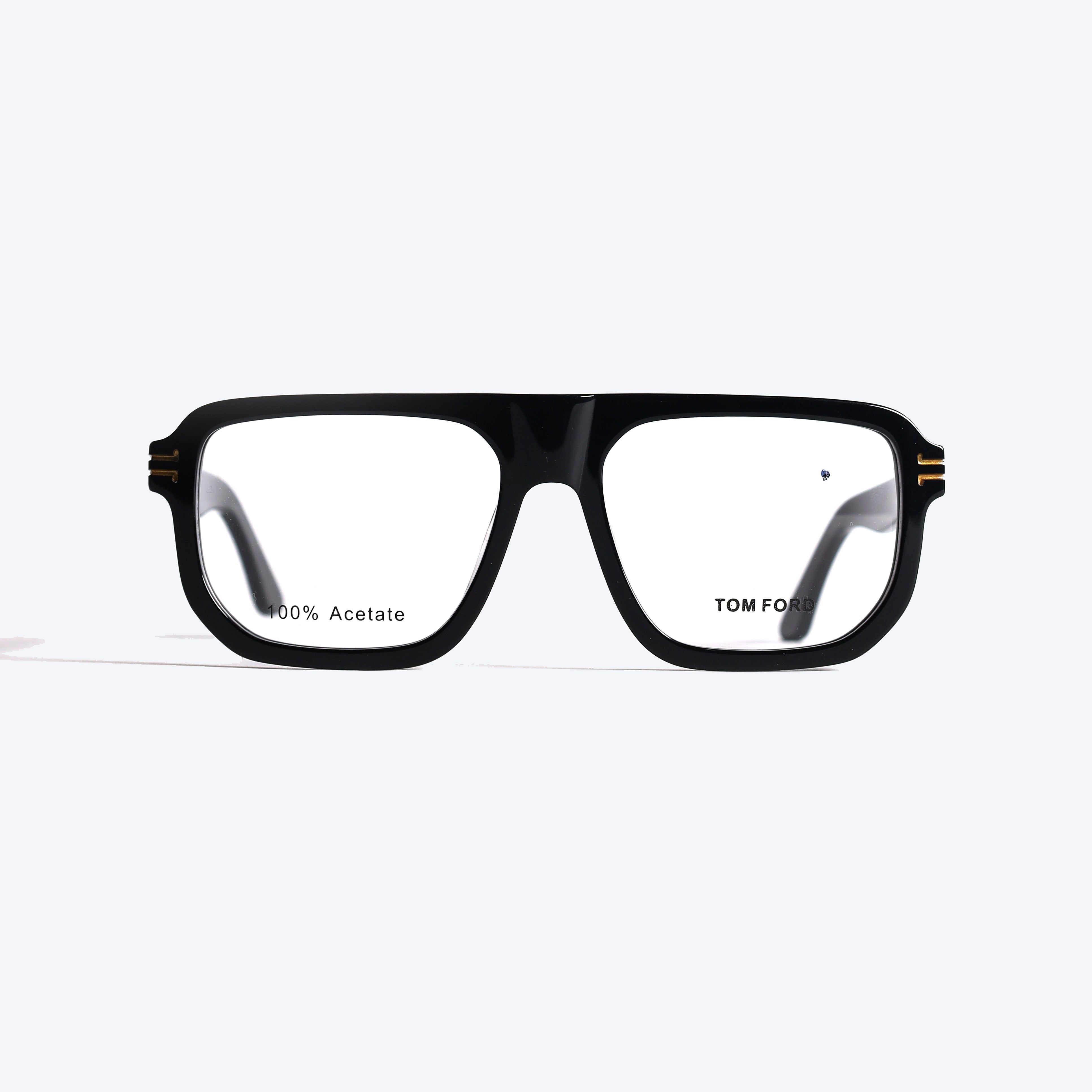 Tom Ford QM22024 Geometric aviator Eye Glasses for Gents - Black