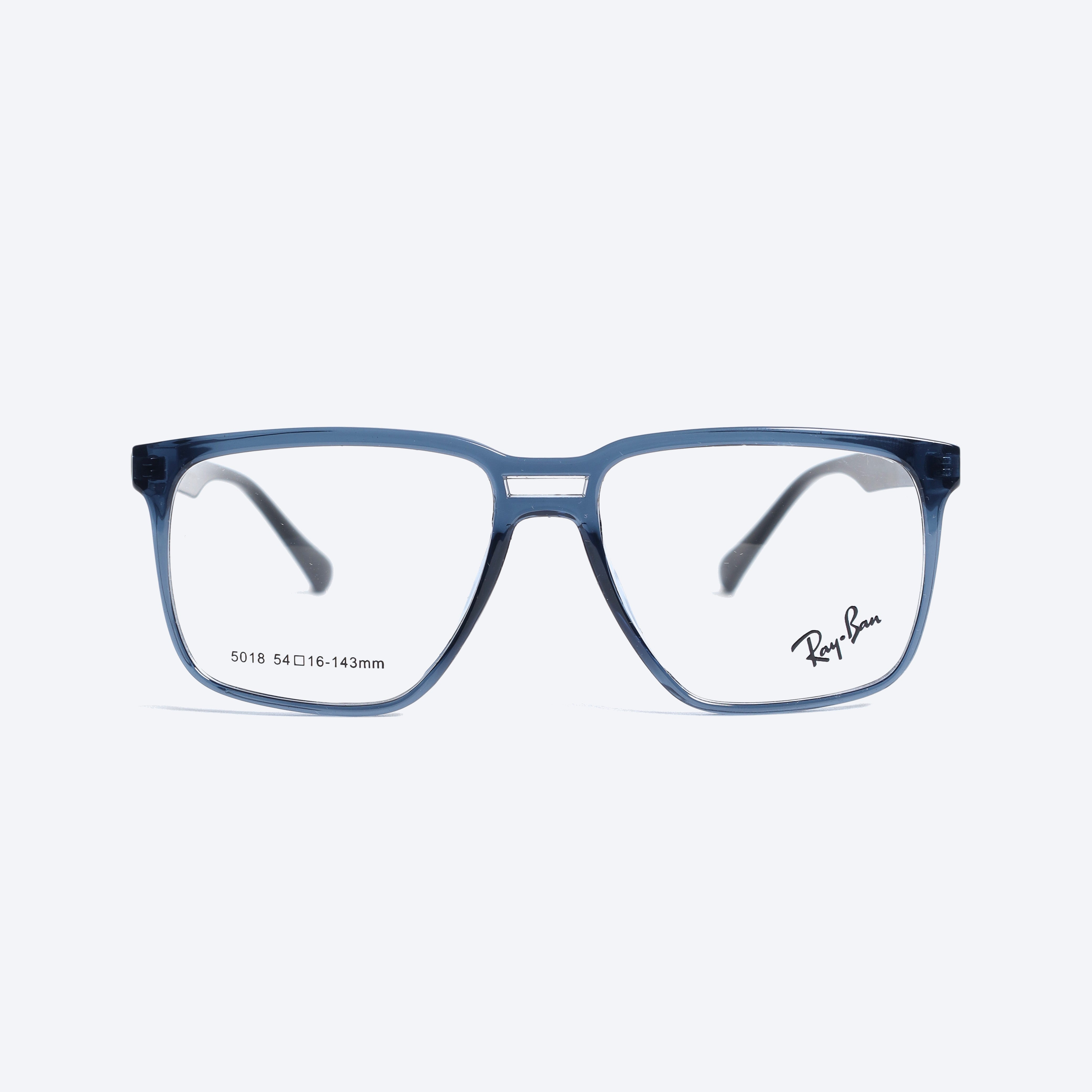 Rayban 5018 Geometric aviator Eyeglasses - Transparent Blue