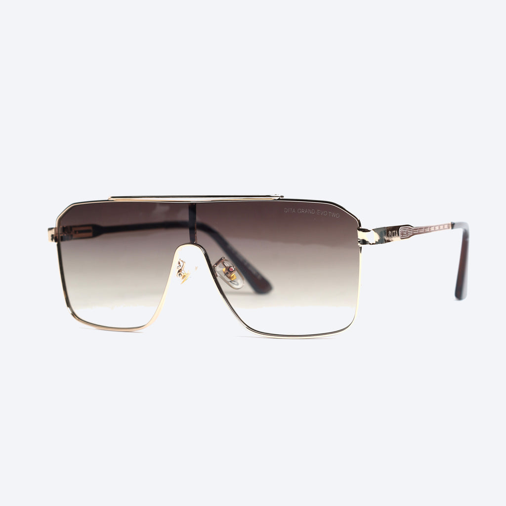 Dita Grand Evo Two Geometric aviator Sunglasses - Gold