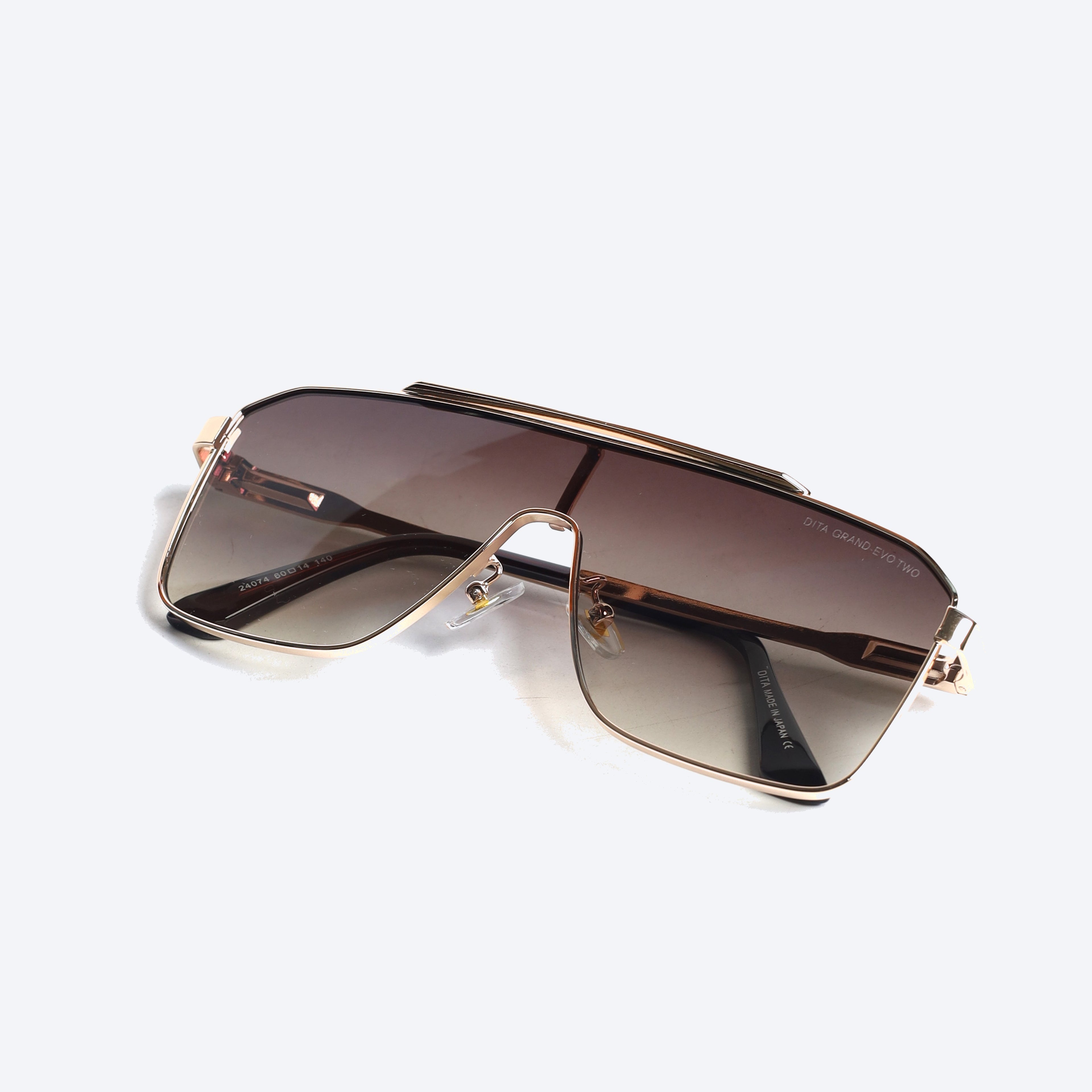 Dita Grand Evo Two Geometric aviator Sunglasses - Gold