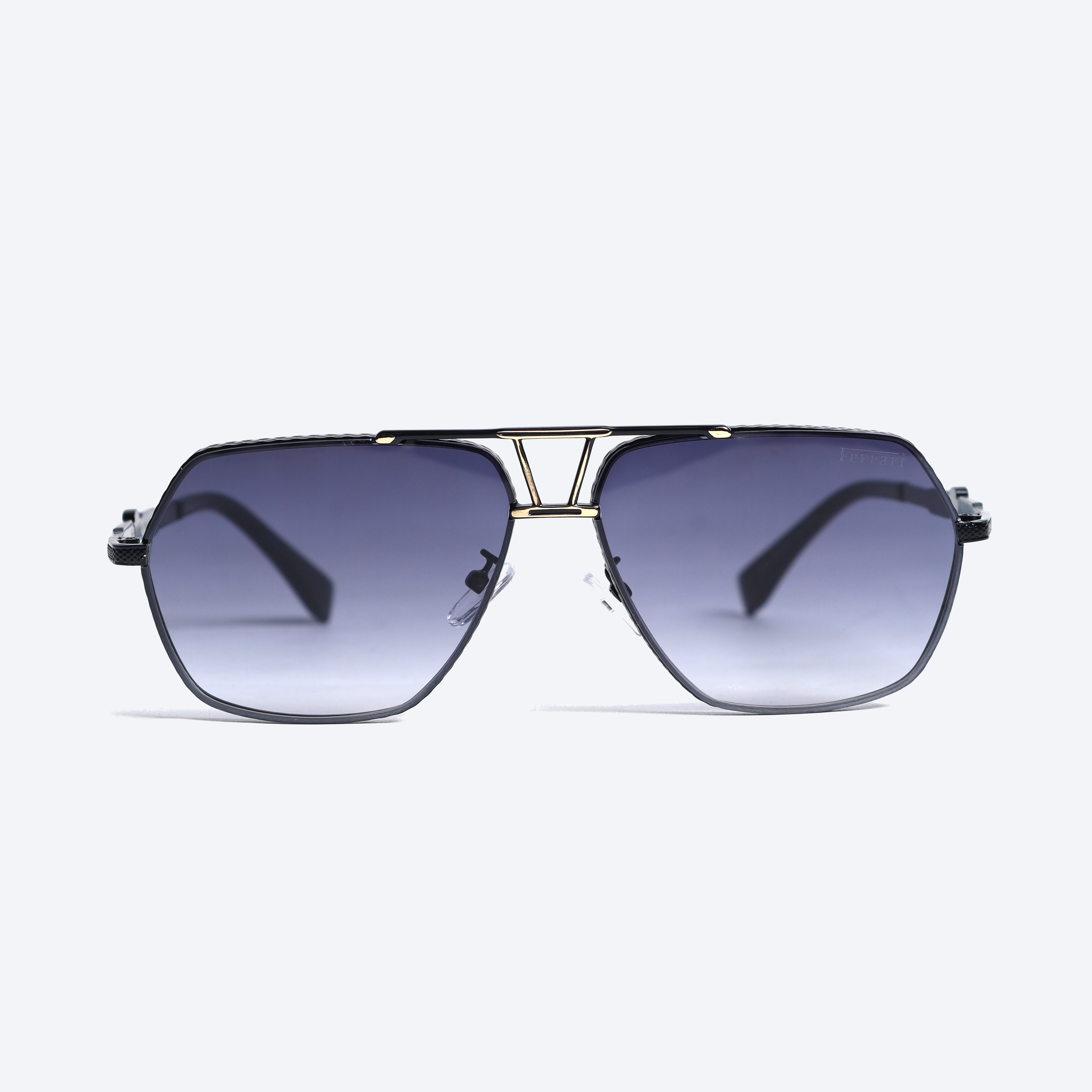 Ferrari 3527 Aviator Sunglasses - Black Golden