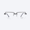 Cartier 253009 Geometric aviator Eye Glasses for Gents - Black