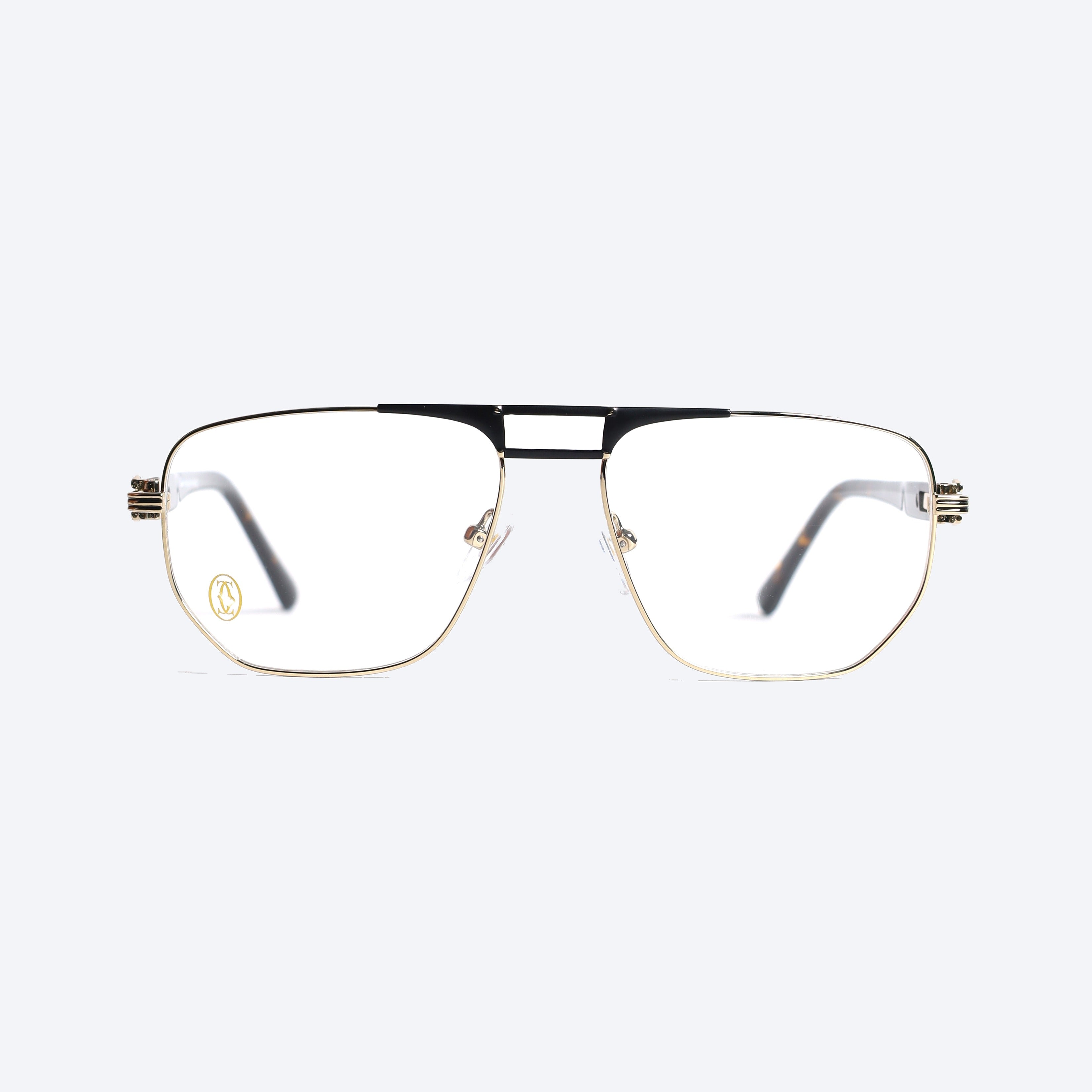 Cartier 120676J Aviator Eye Glasses for Gents - Gold