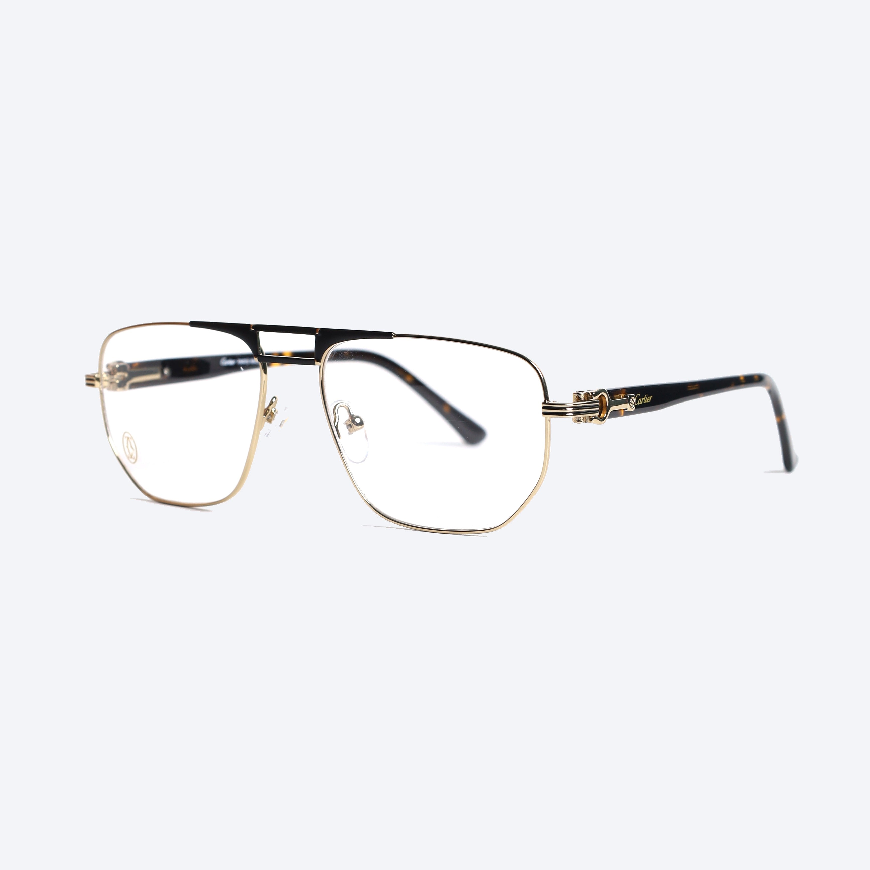 Cartier 120676J Aviator Eye Glasses for Gents - Gold