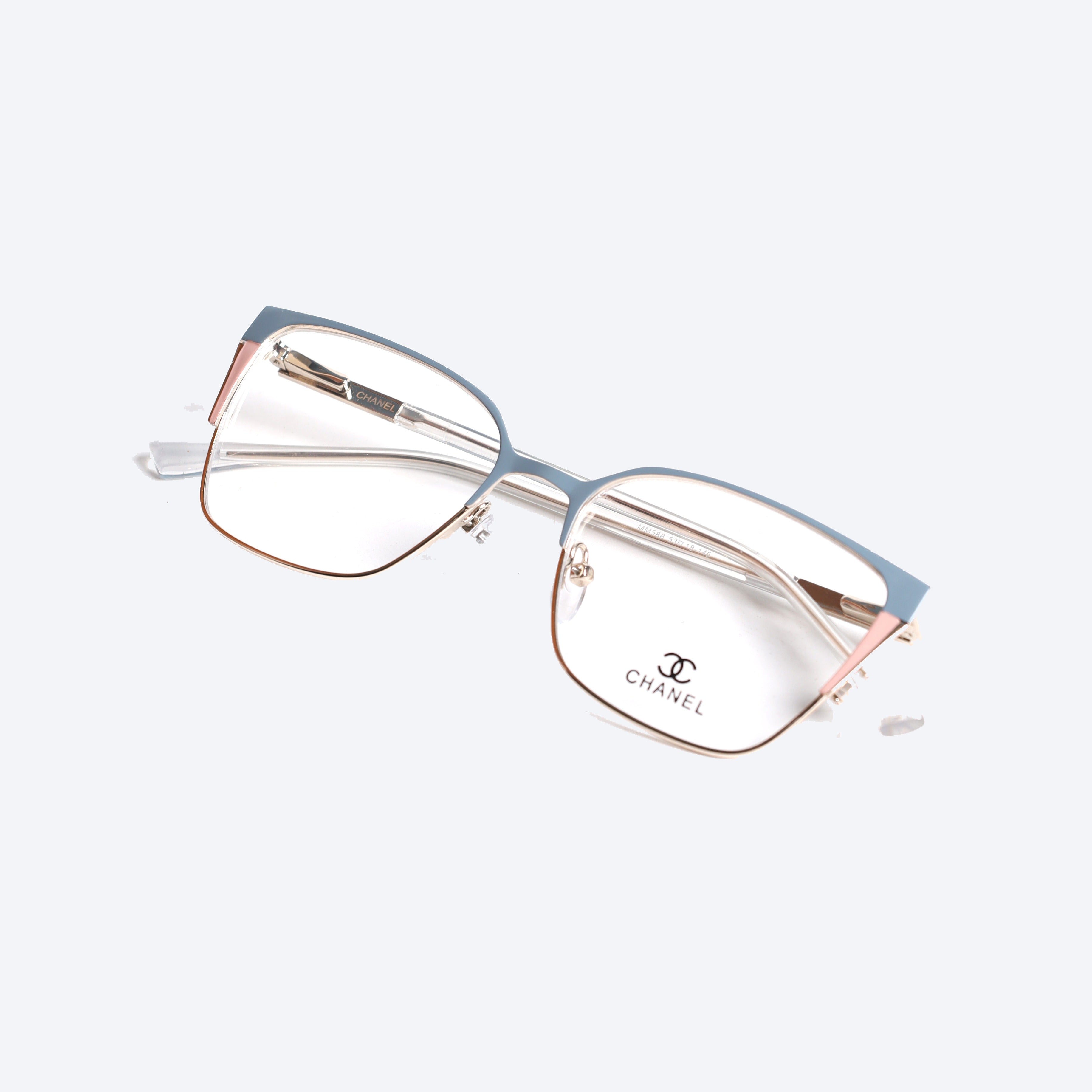 Chanel MM588 Cat eye Eye Glasses for Ladies Fancy - GREY/BLUE