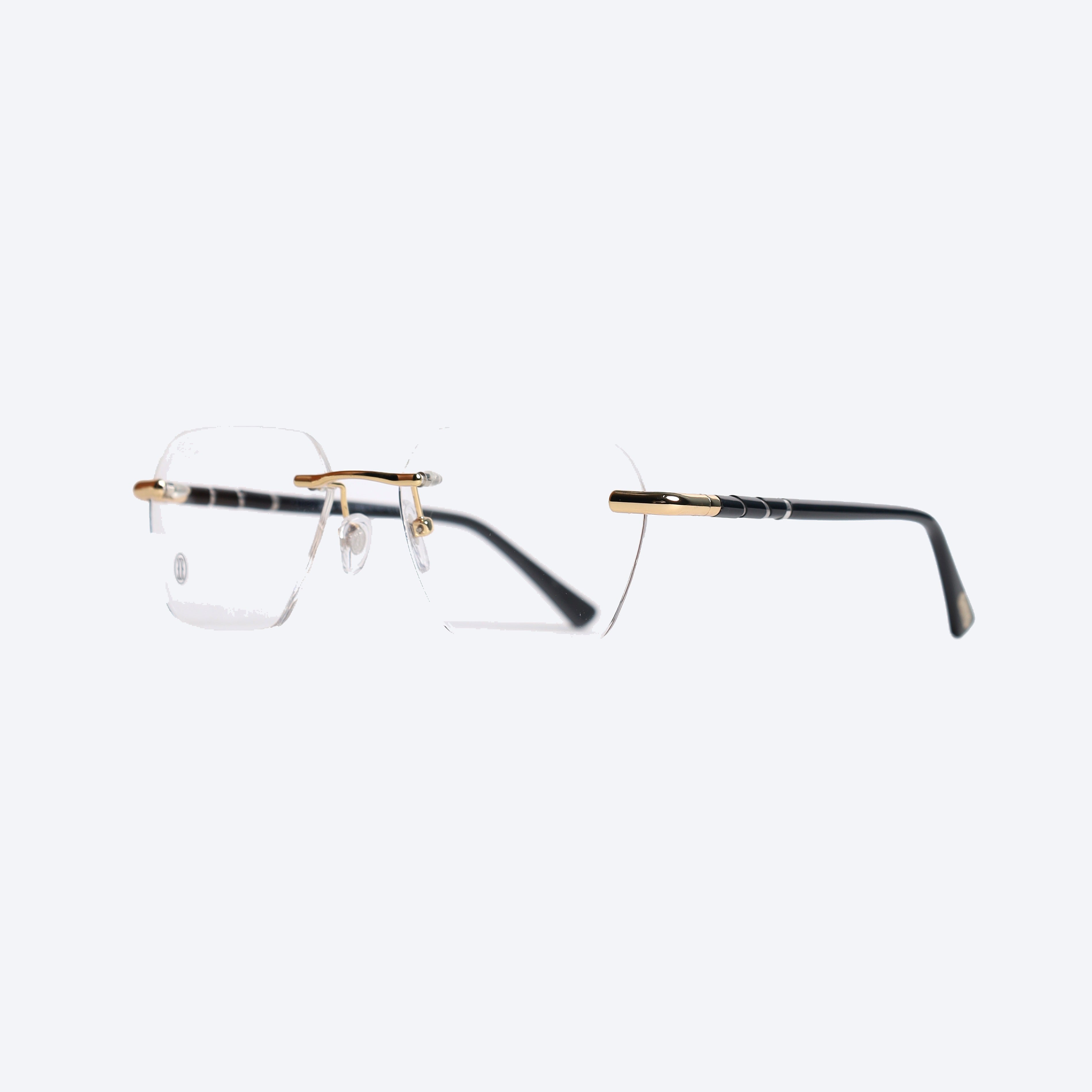 Cartier 3463 Geometric Eye Glasses for Unisex - Gold