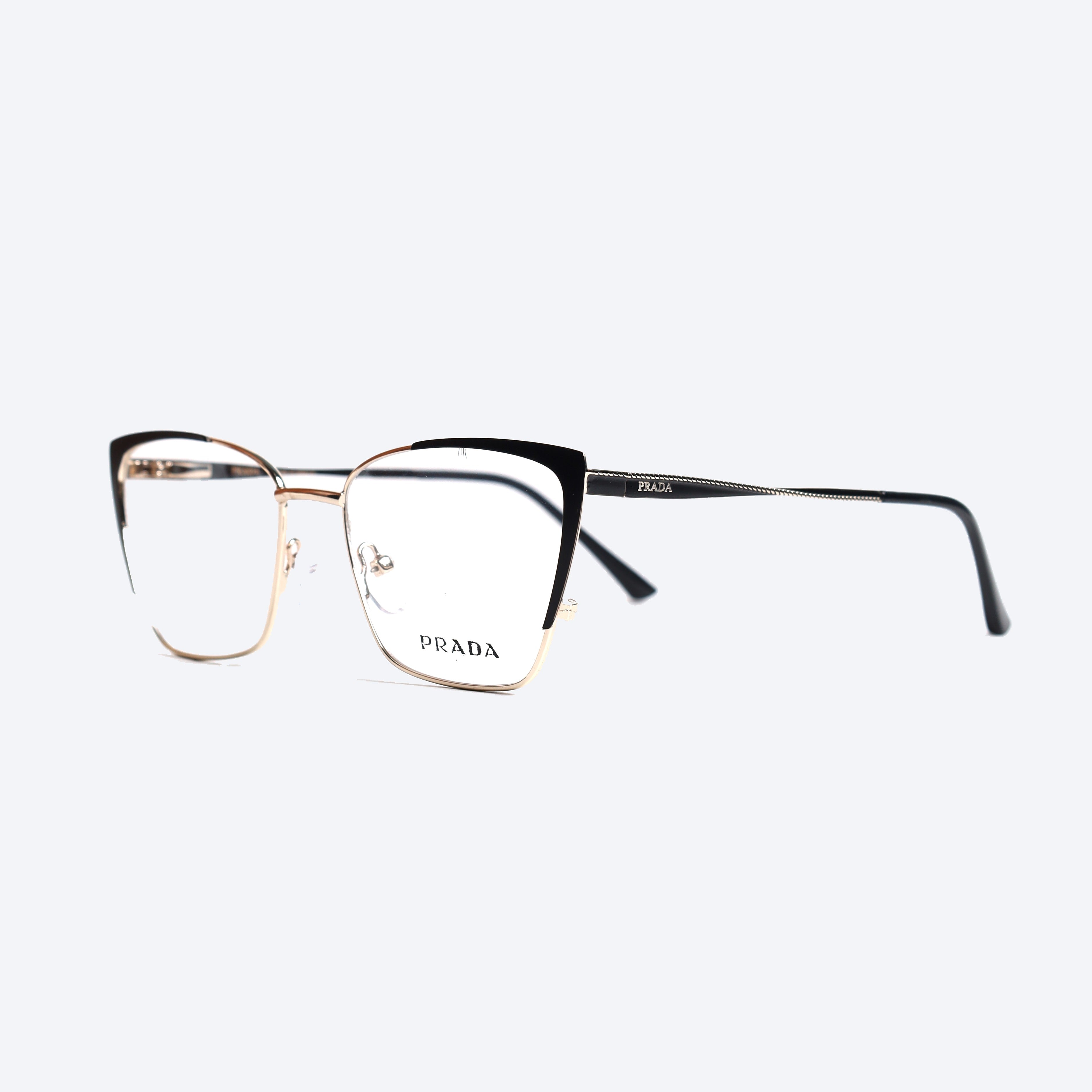 Prada MM585 Cat eye Eye Glasses for Ladies - Gold