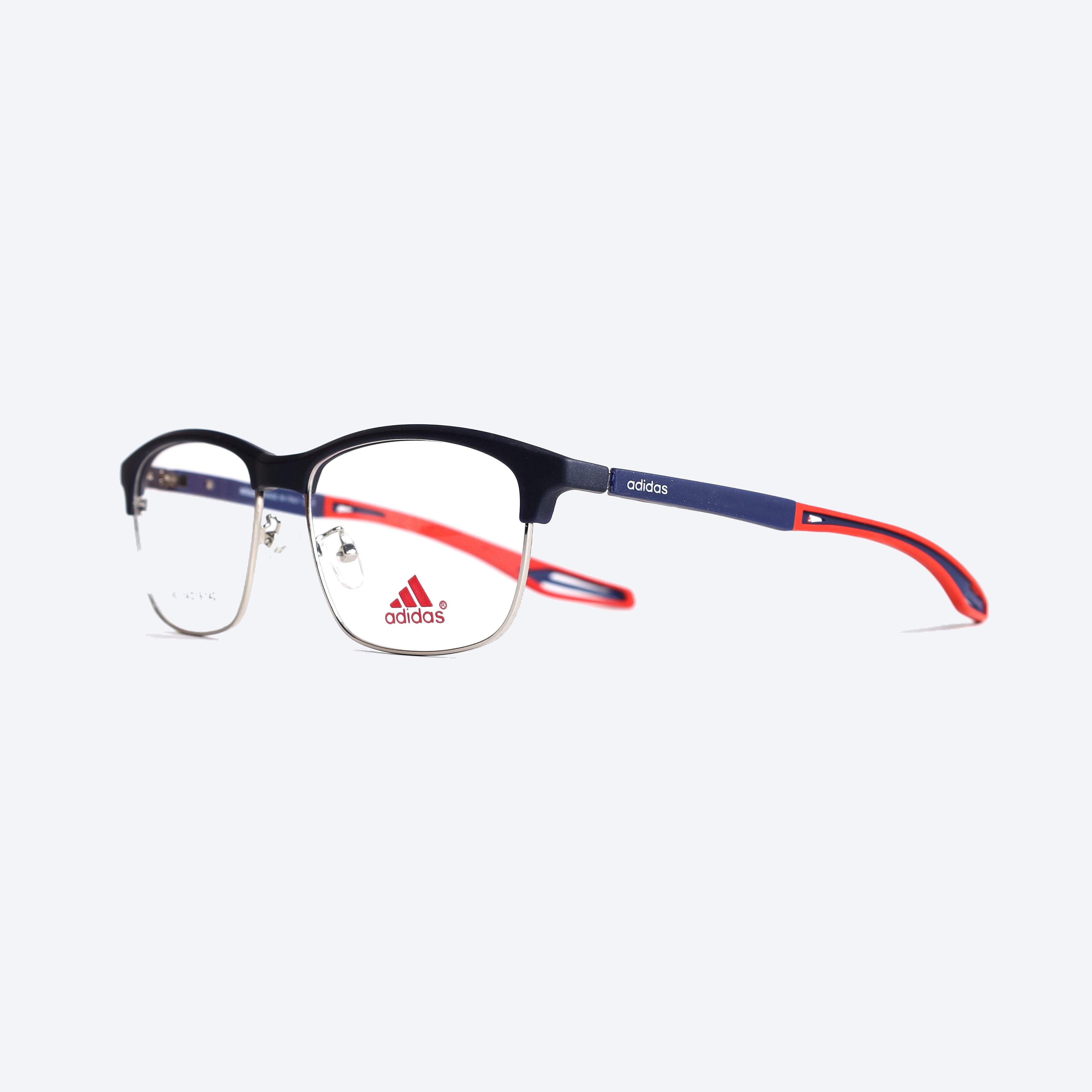Adidas 0903 Club master Eye Glasses for Unisex - Black Silver
