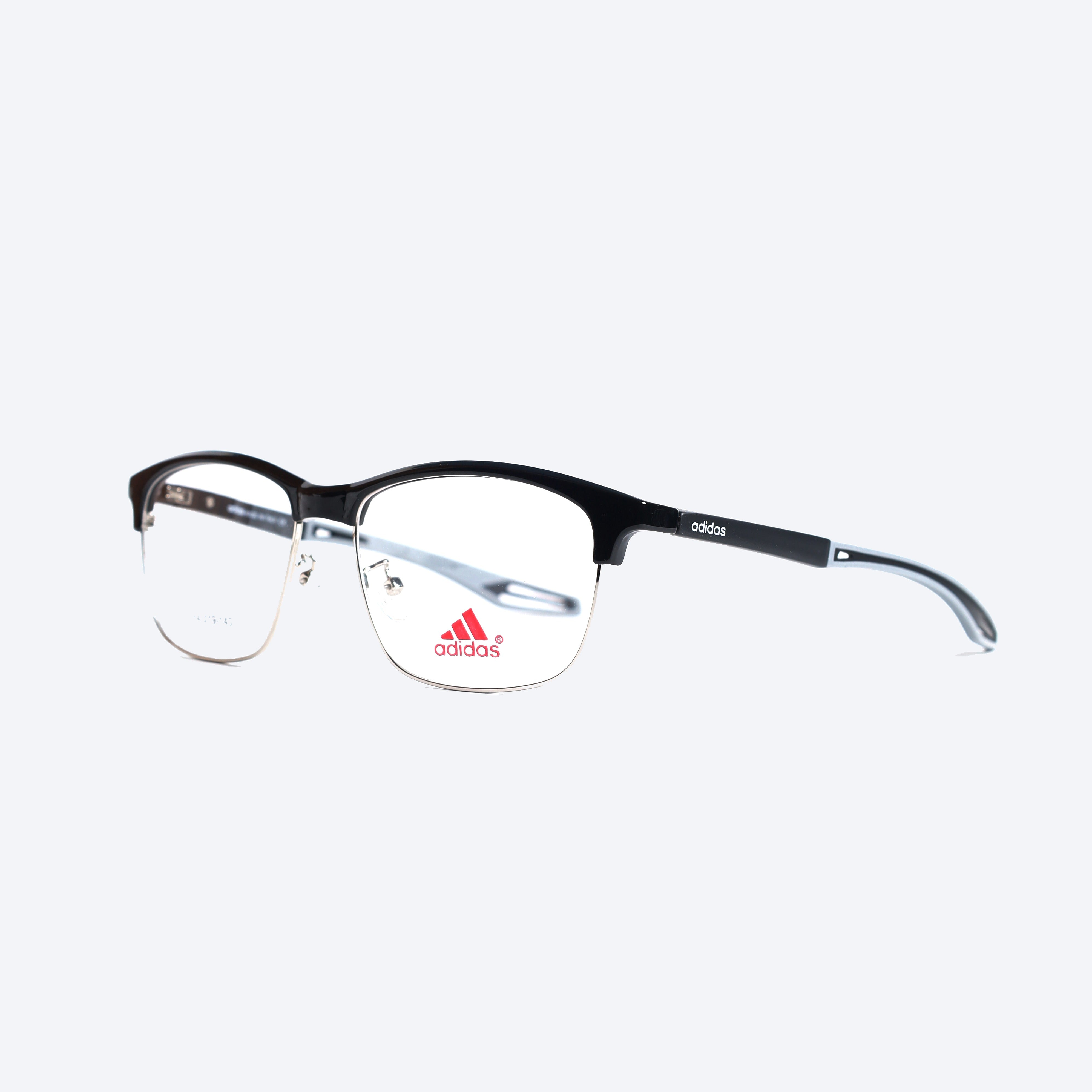 Adidas 0903 Club master Eye Glasses for Unisex - Black Silver