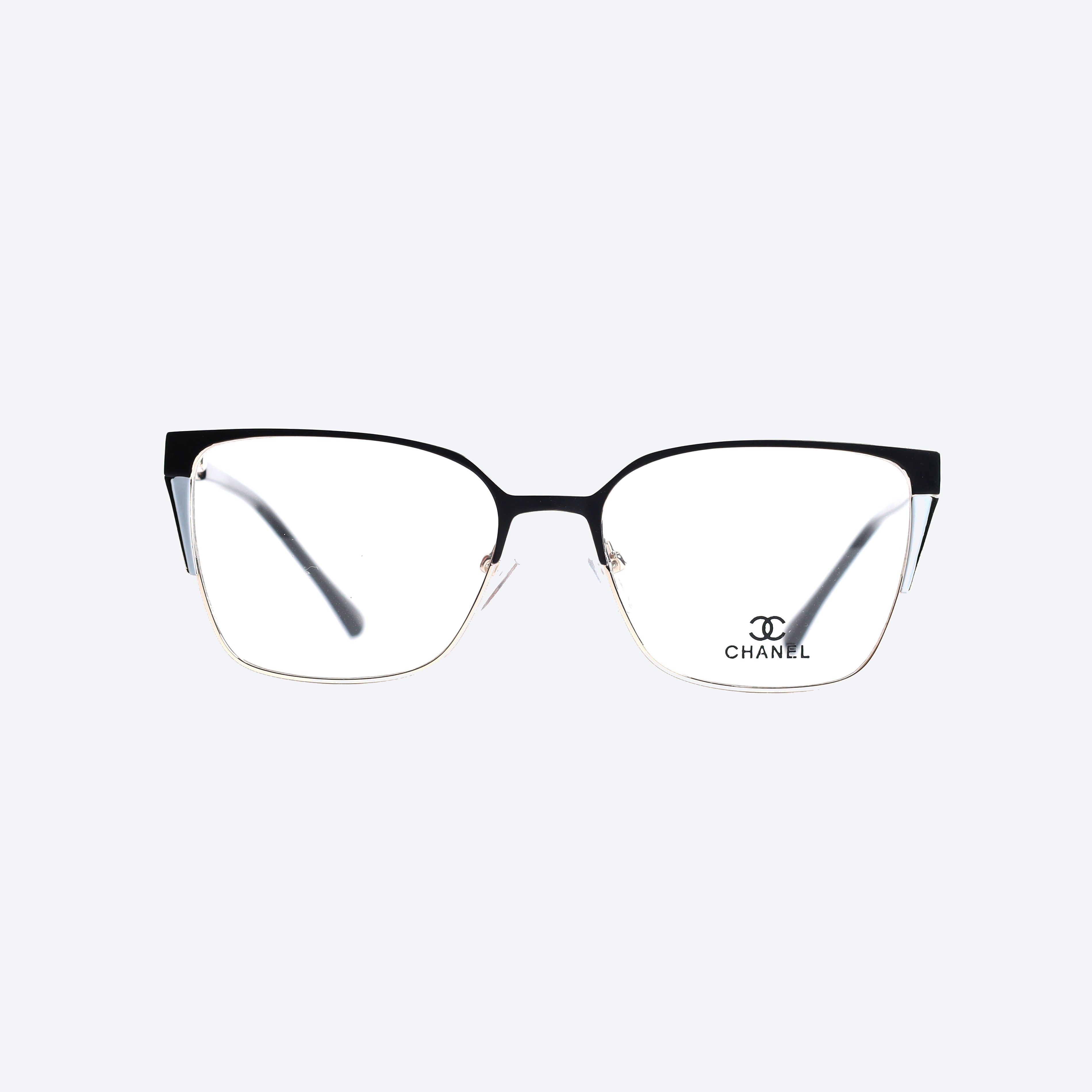 Chanel MM588 Cat eye Eye Glasses for Ladies - Black Golden