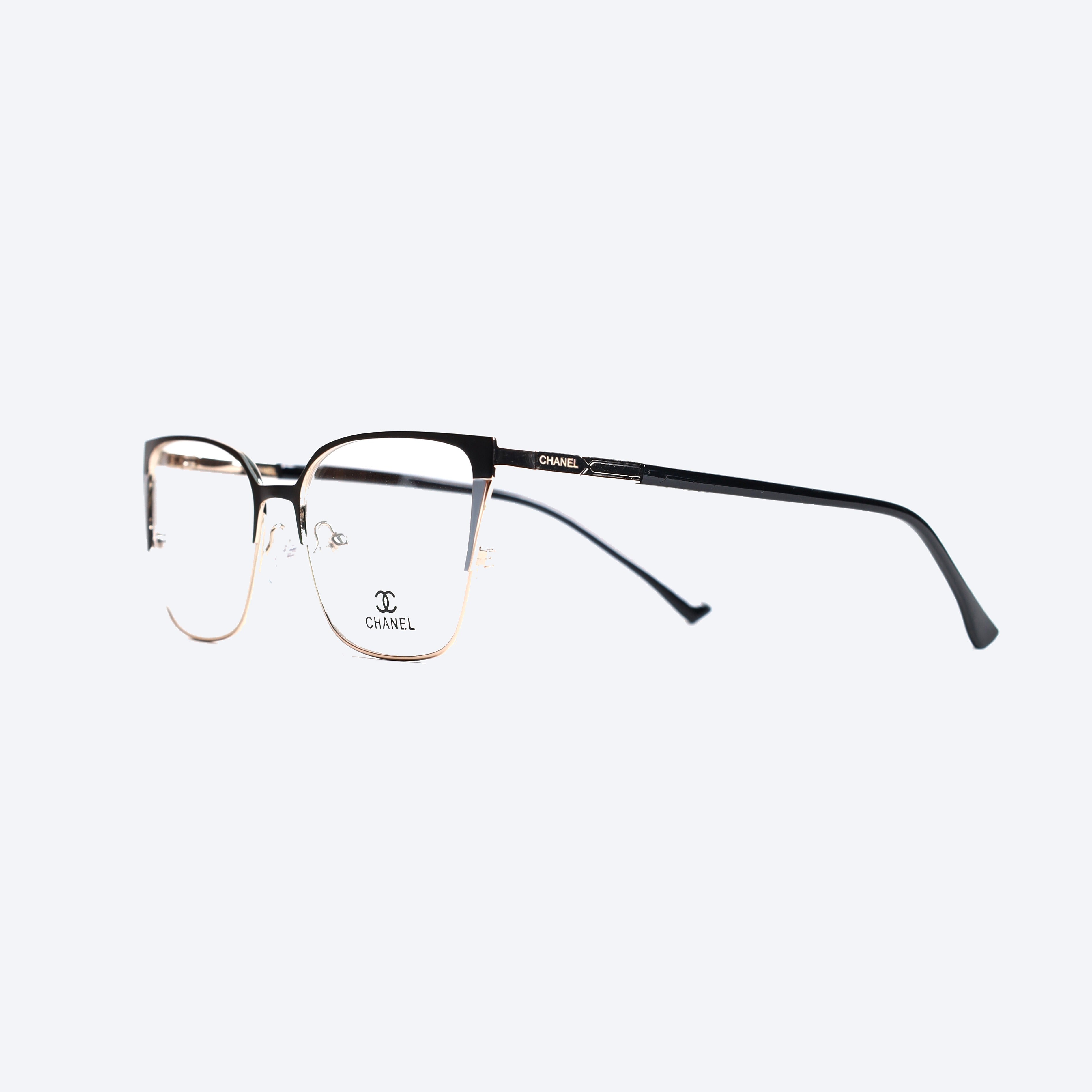 Chanel MM588 Cat eye Eye Glasses for Ladies - Black Golden