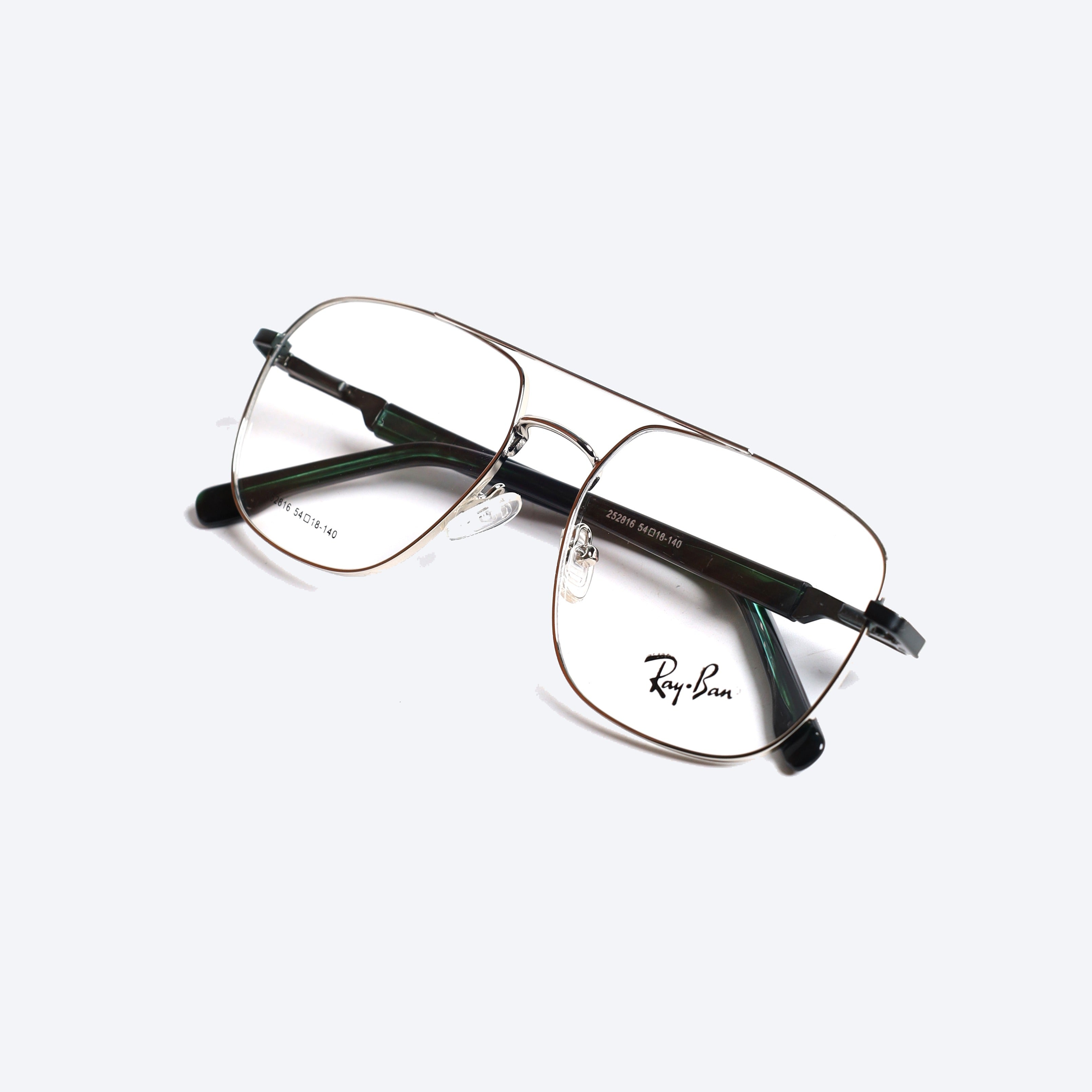 Ray Ban 252816 Aviator Eye Glasses for Gents - Silver