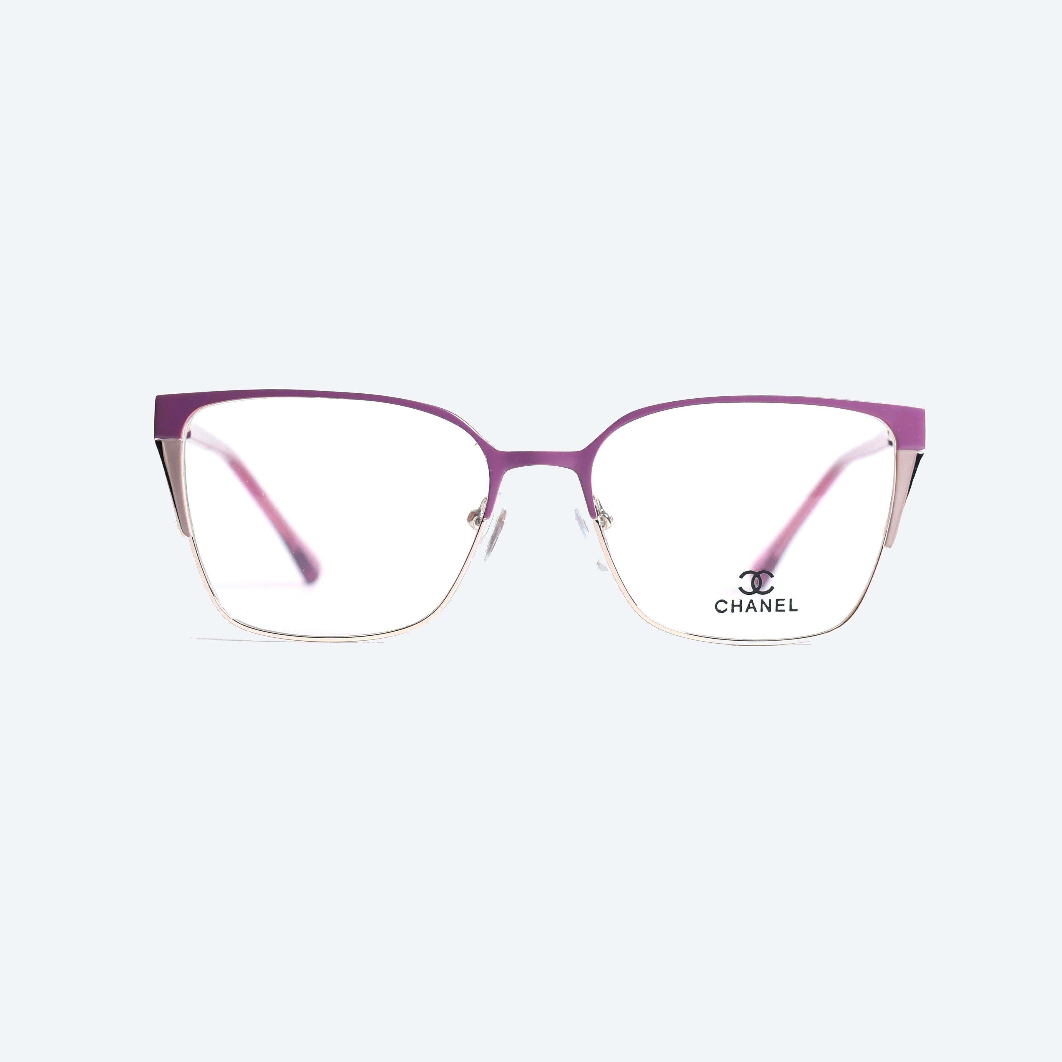 Chanel MM588 Cat eye Eye Glasses for Ladies - Purple/Golden