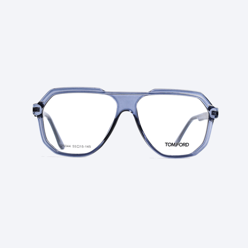 Tom Ford 525044 Geometric aviator Eye Glasses for Gents - Transparent blue