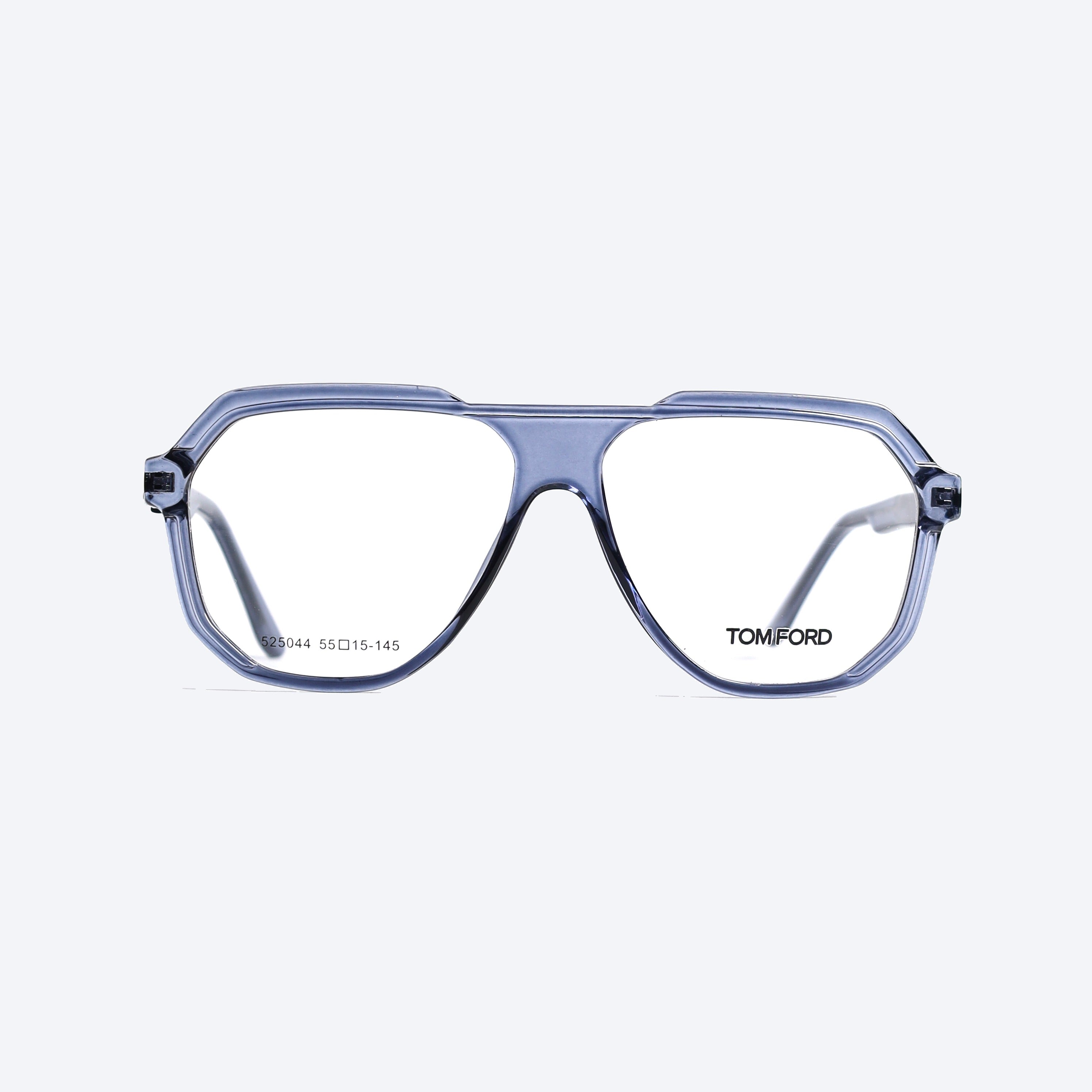 Tom Ford 525044 Geometric aviator Eye Glasses for Gents - Transparent blue
