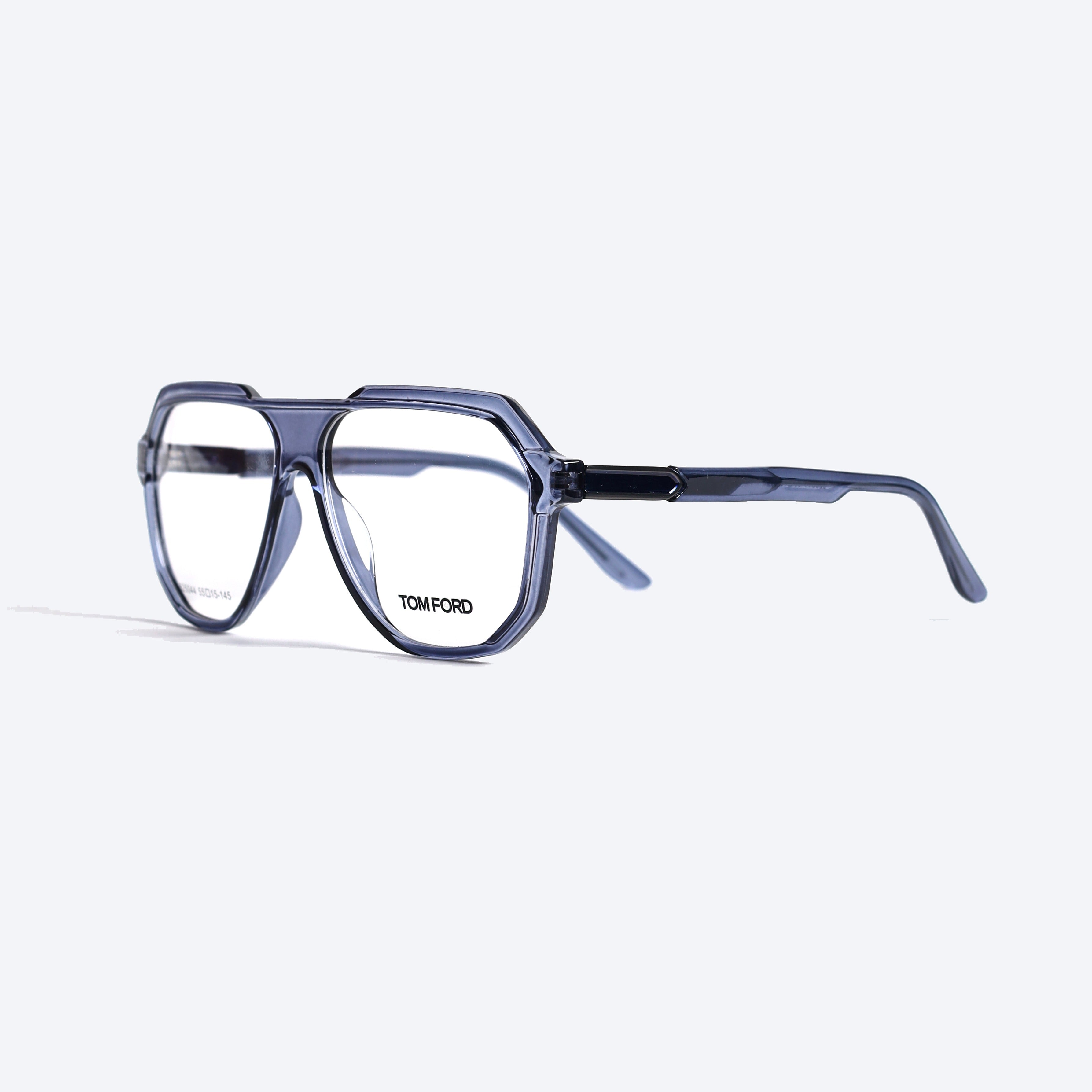 Tom Ford 525044 Geometric aviator Eye Glasses for Gents - Transparent blue