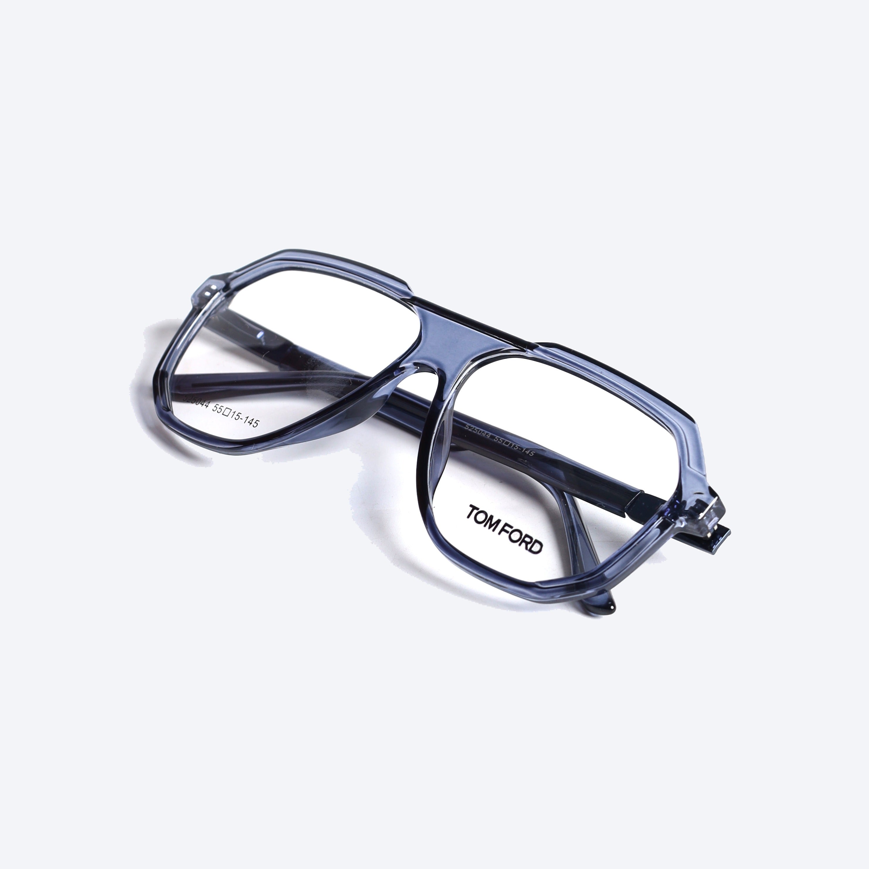 Tom Ford 525044 Geometric aviator Eye Glasses for Gents - Transparent blue