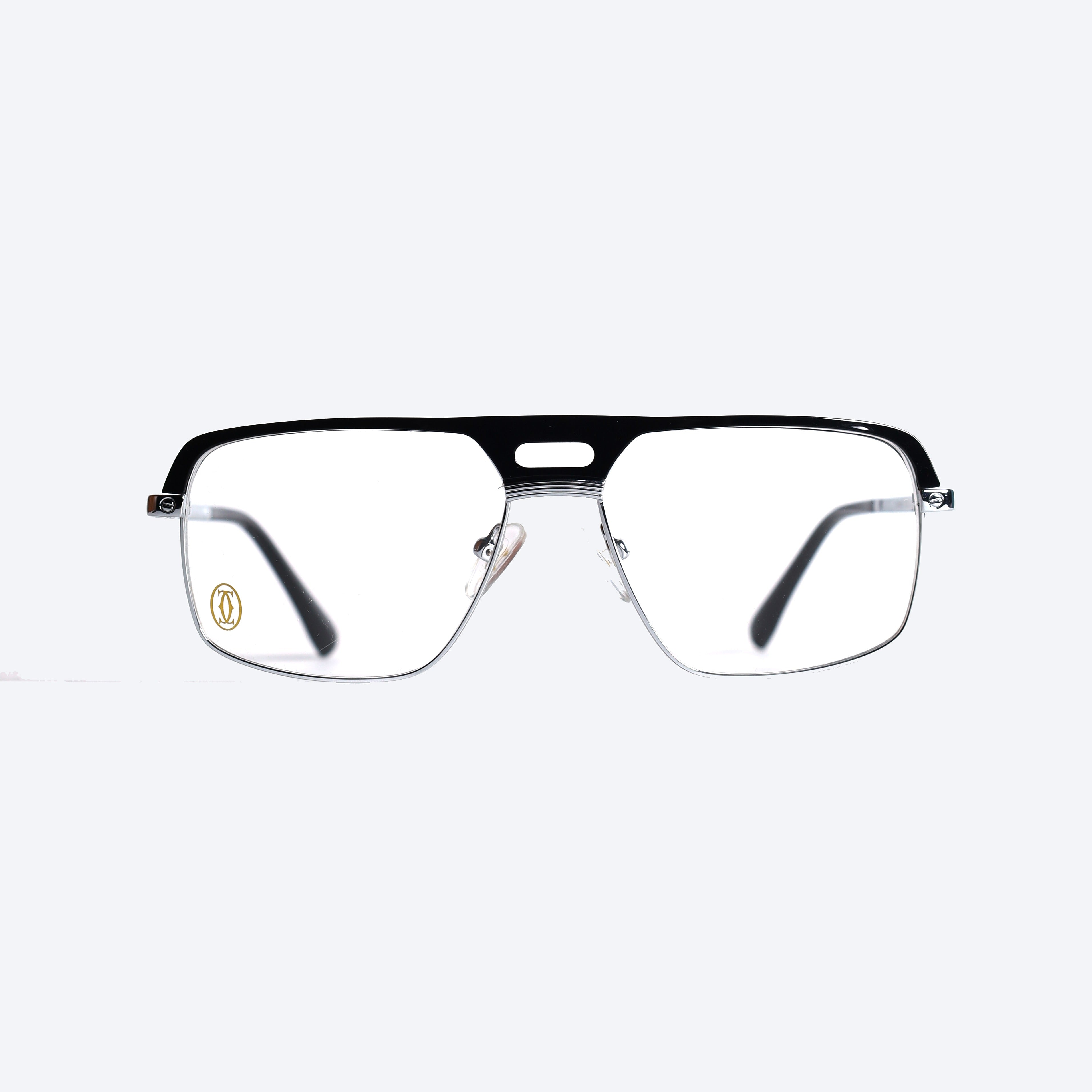 Cartier 120465J Aviator Eye Glasses for Gents - Silver