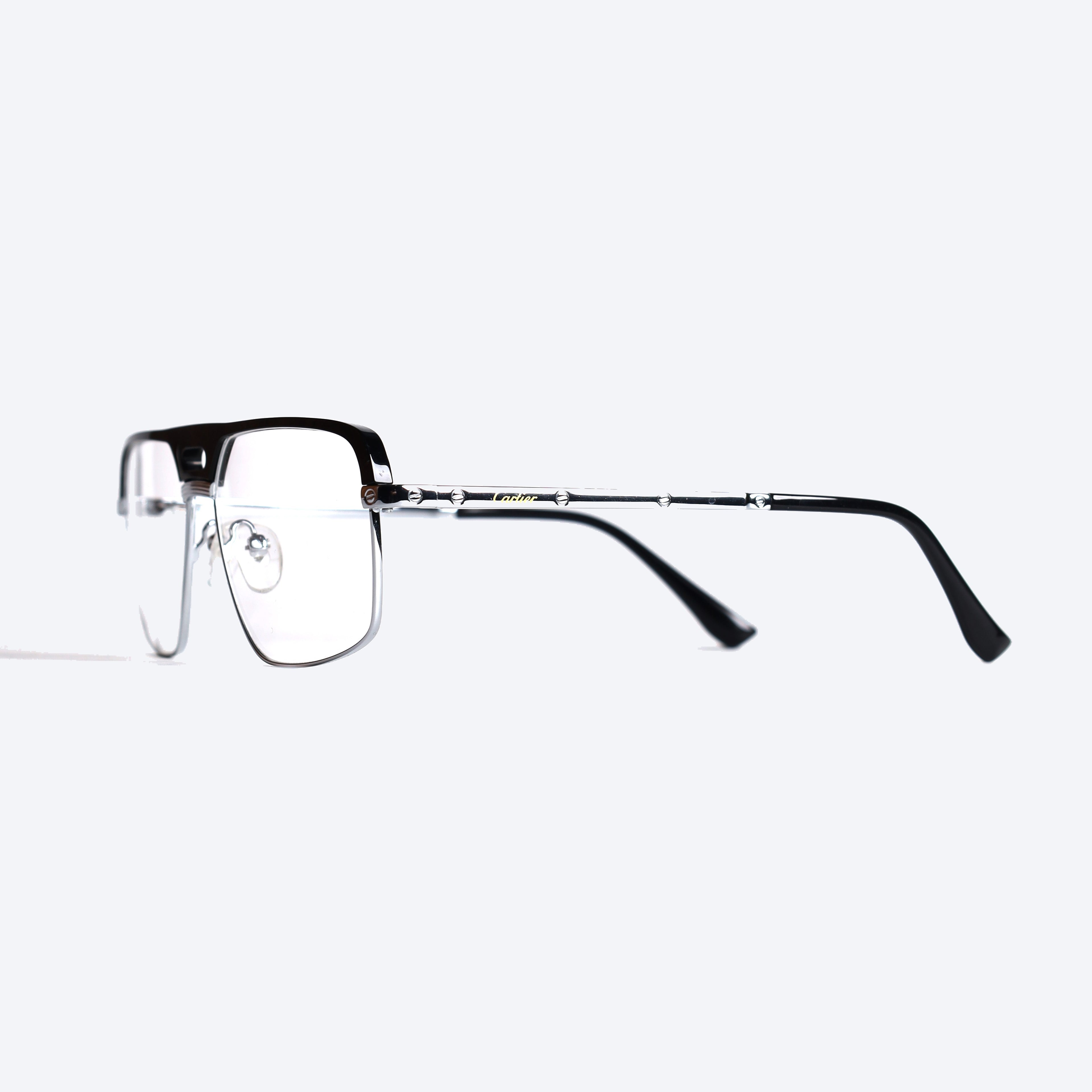 Cartier 120465J Aviator Eye Glasses for Gents - Silver