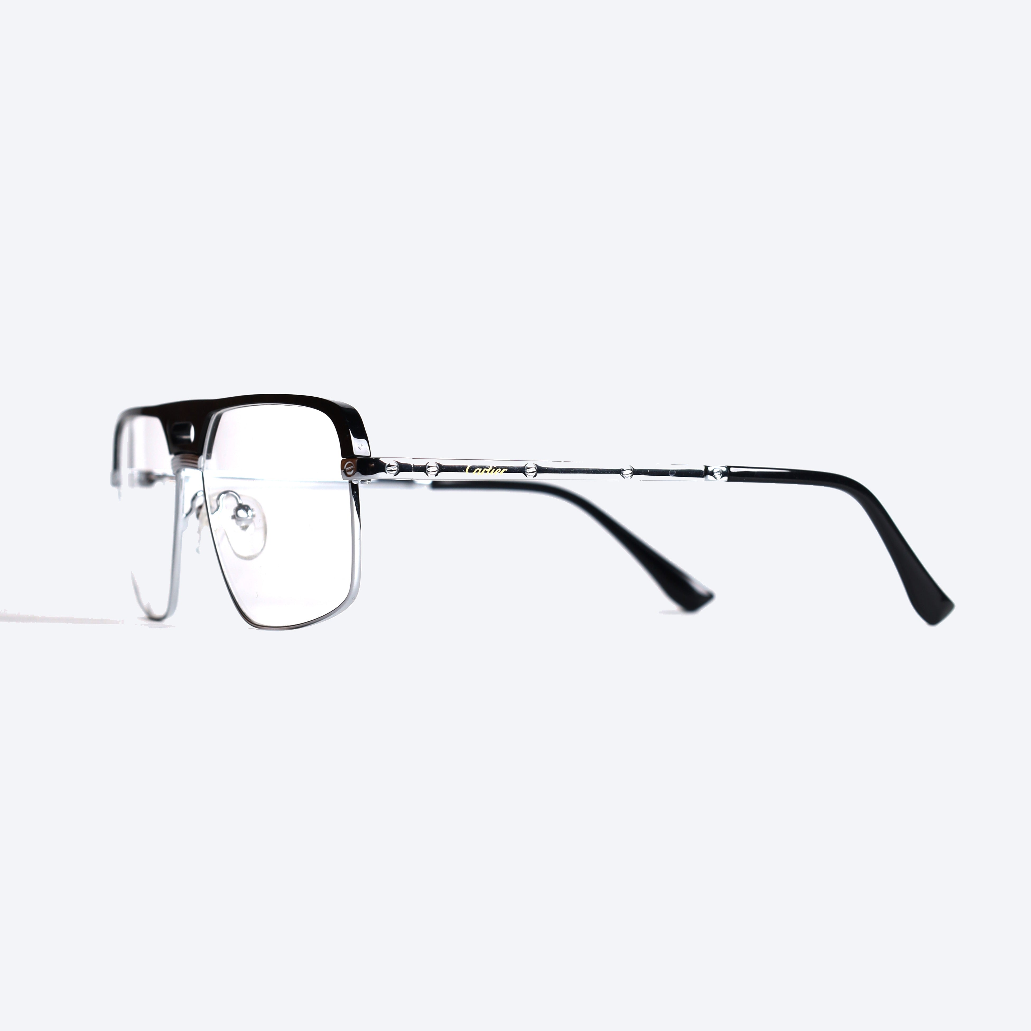 Cartier 120465J Aviator Eye Glasses for Gents - Silver