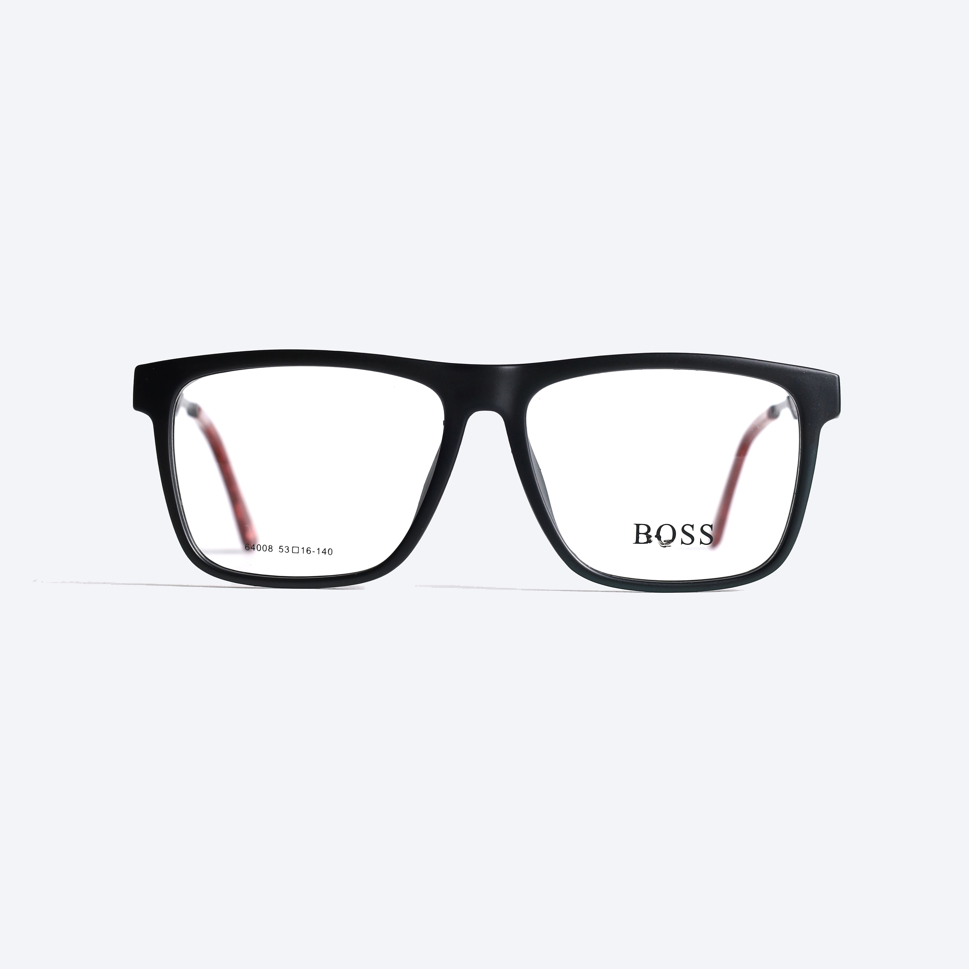 Boss 64008 Geometric aviator Eye Glasses for Gents - Black Matte