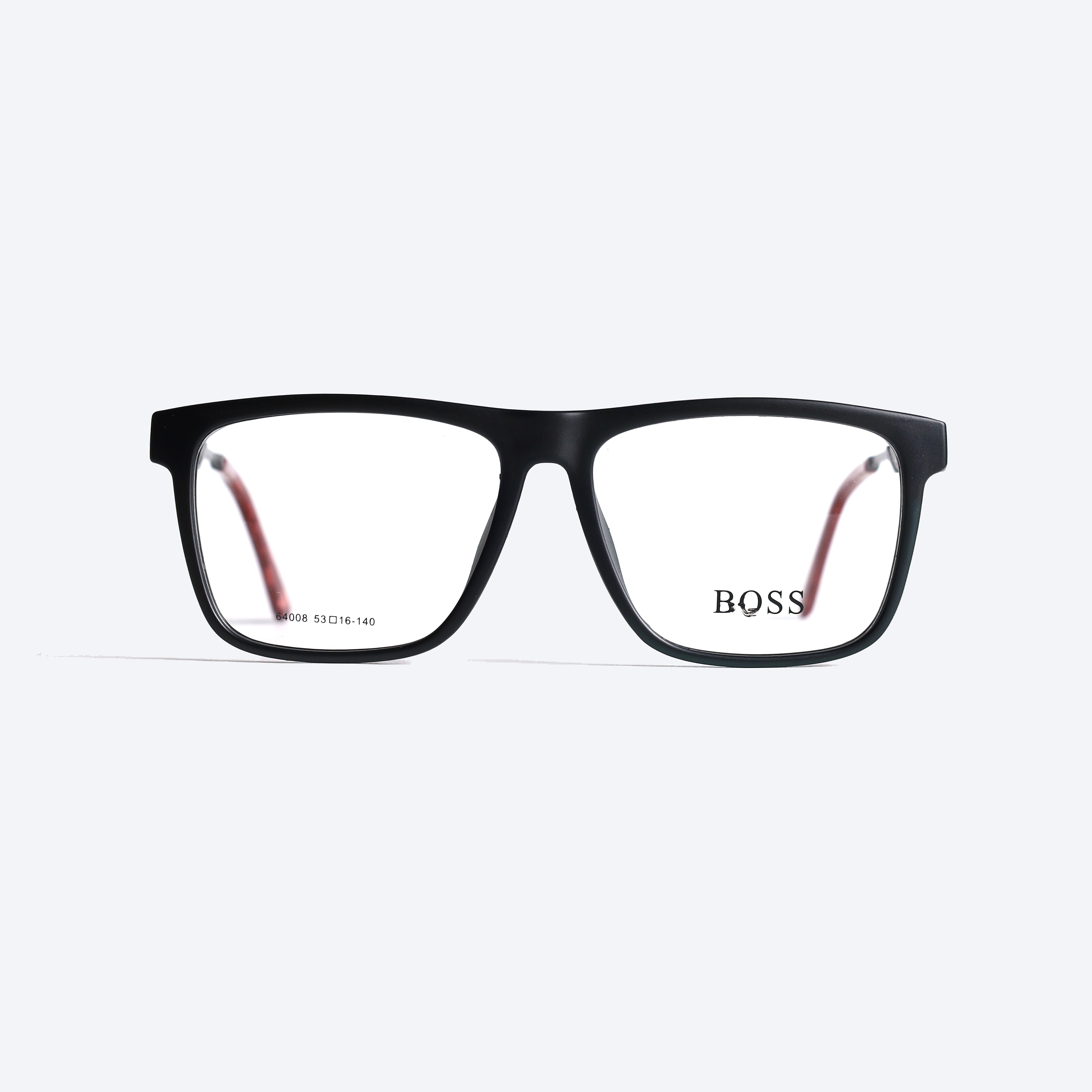 Boss 64008 Geometric aviator Eye Glasses for Gents - Black Matte