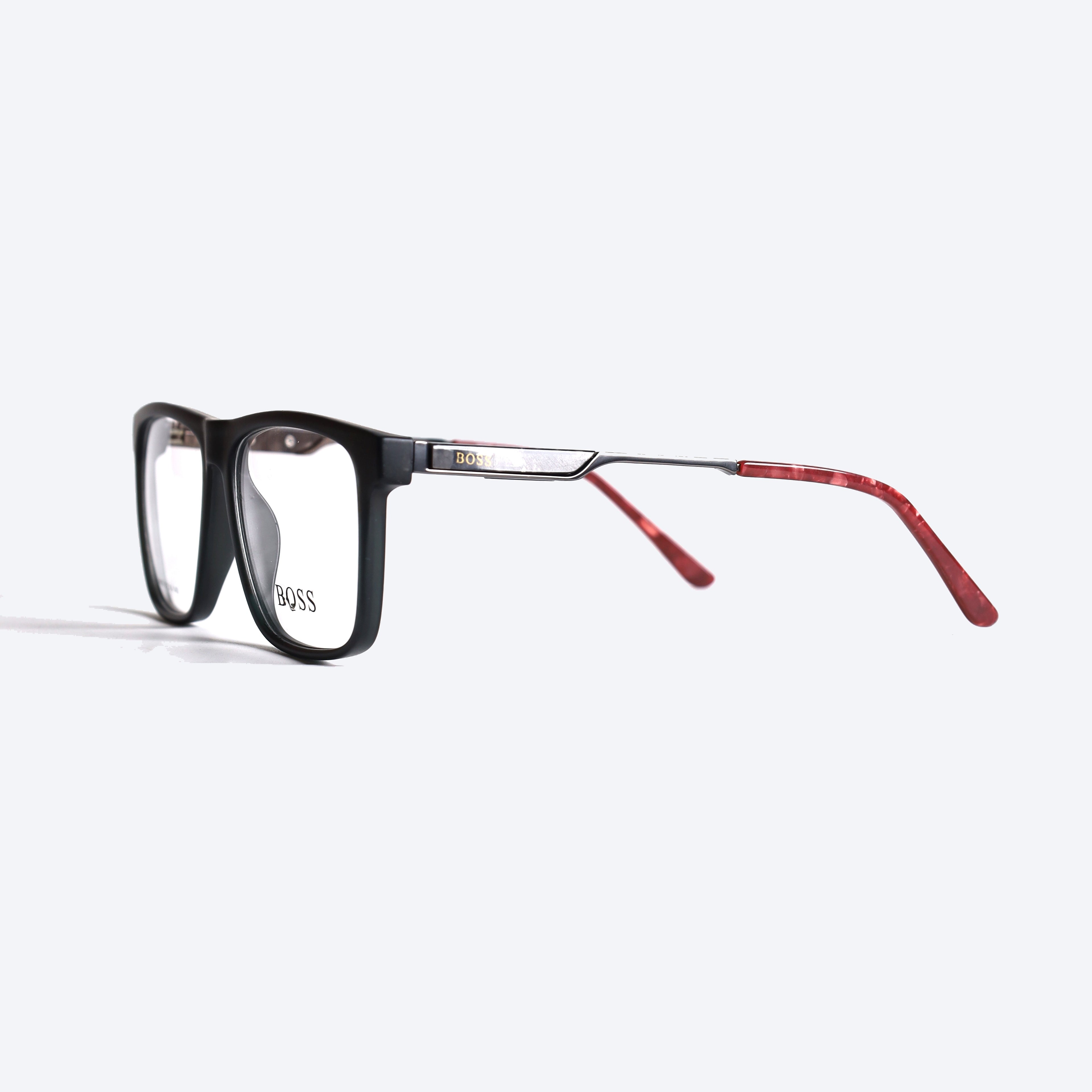 Boss 64008 Geometric aviator Eye Glasses for Gents - Black Matte