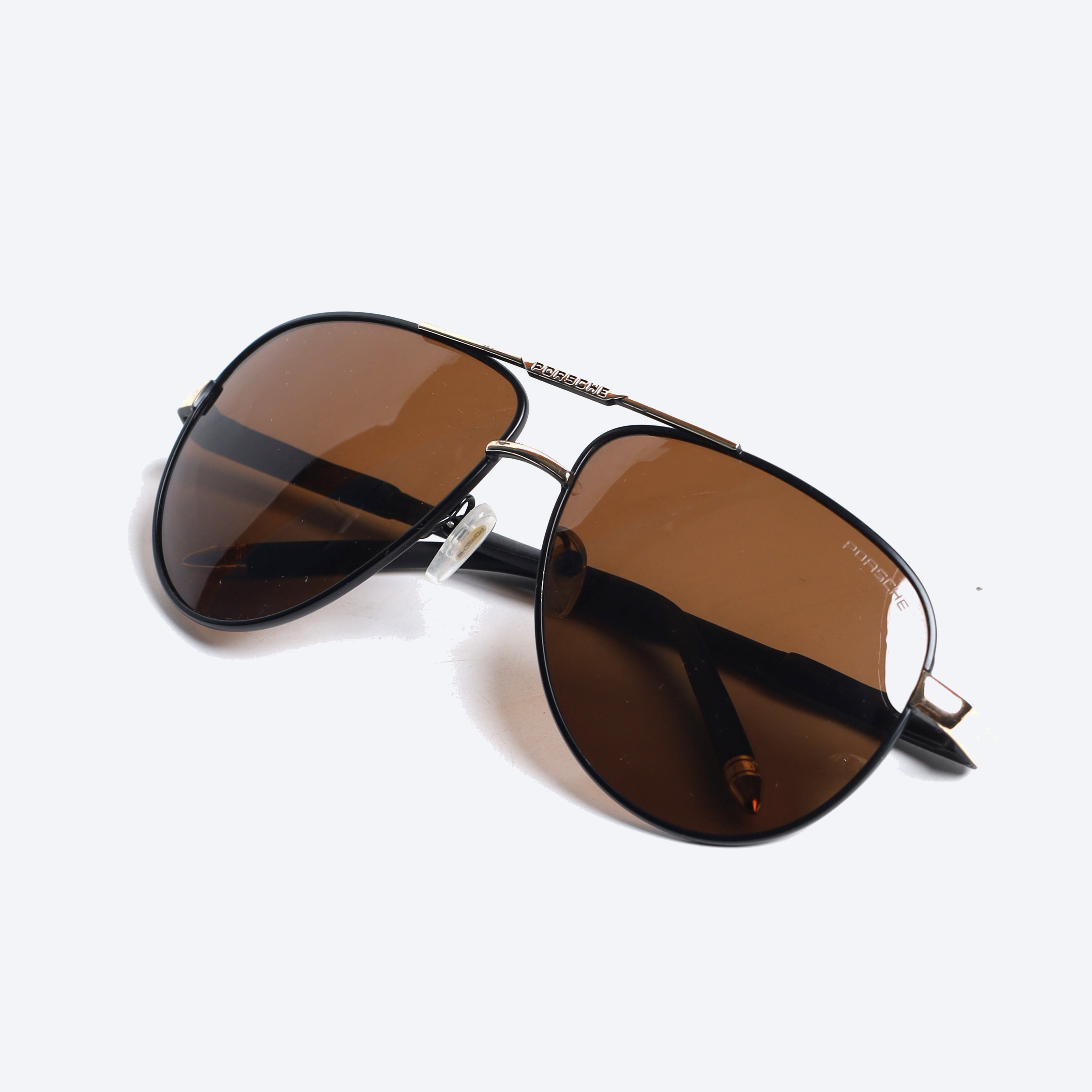 Porsche Design Polarized P8562 Aviator Sunglasses - Black Golden