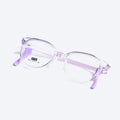 PPSU Kids TR90 8018 Oval Eyeglasses - Transparent Blue