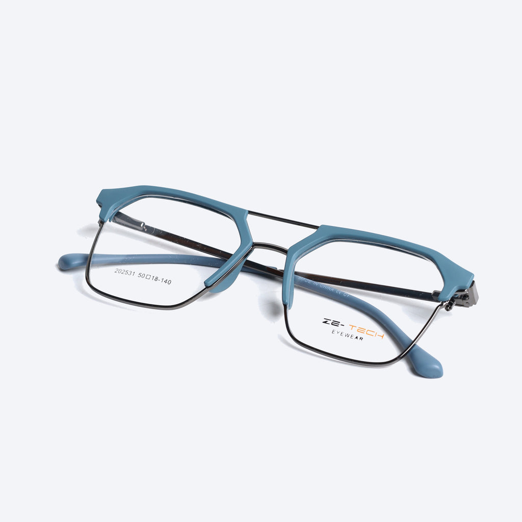 ZE-TECH 202531 Geometric aviator Eyeglasses - Other
