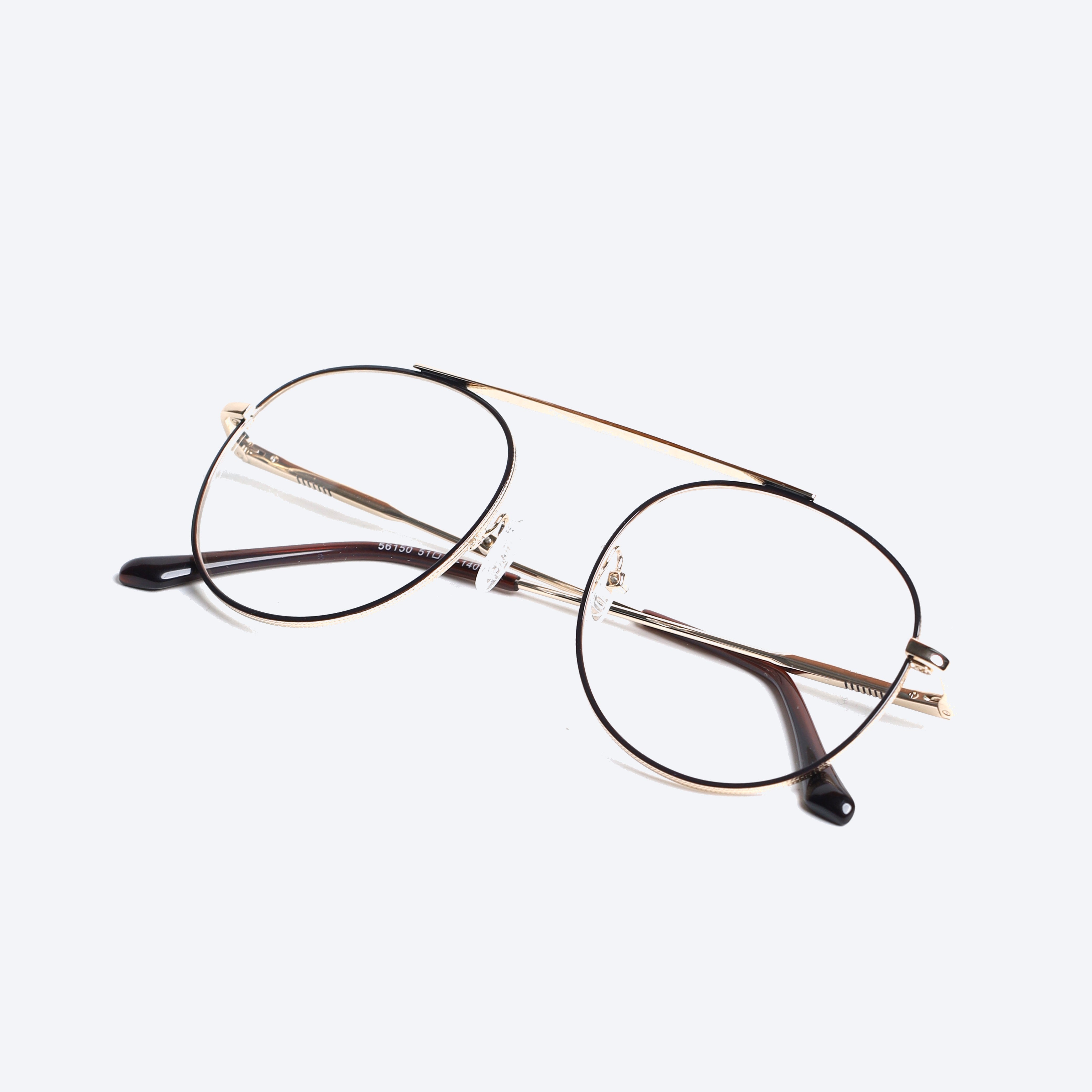 Round Generic 56150 Round Eyeglasses - Gold