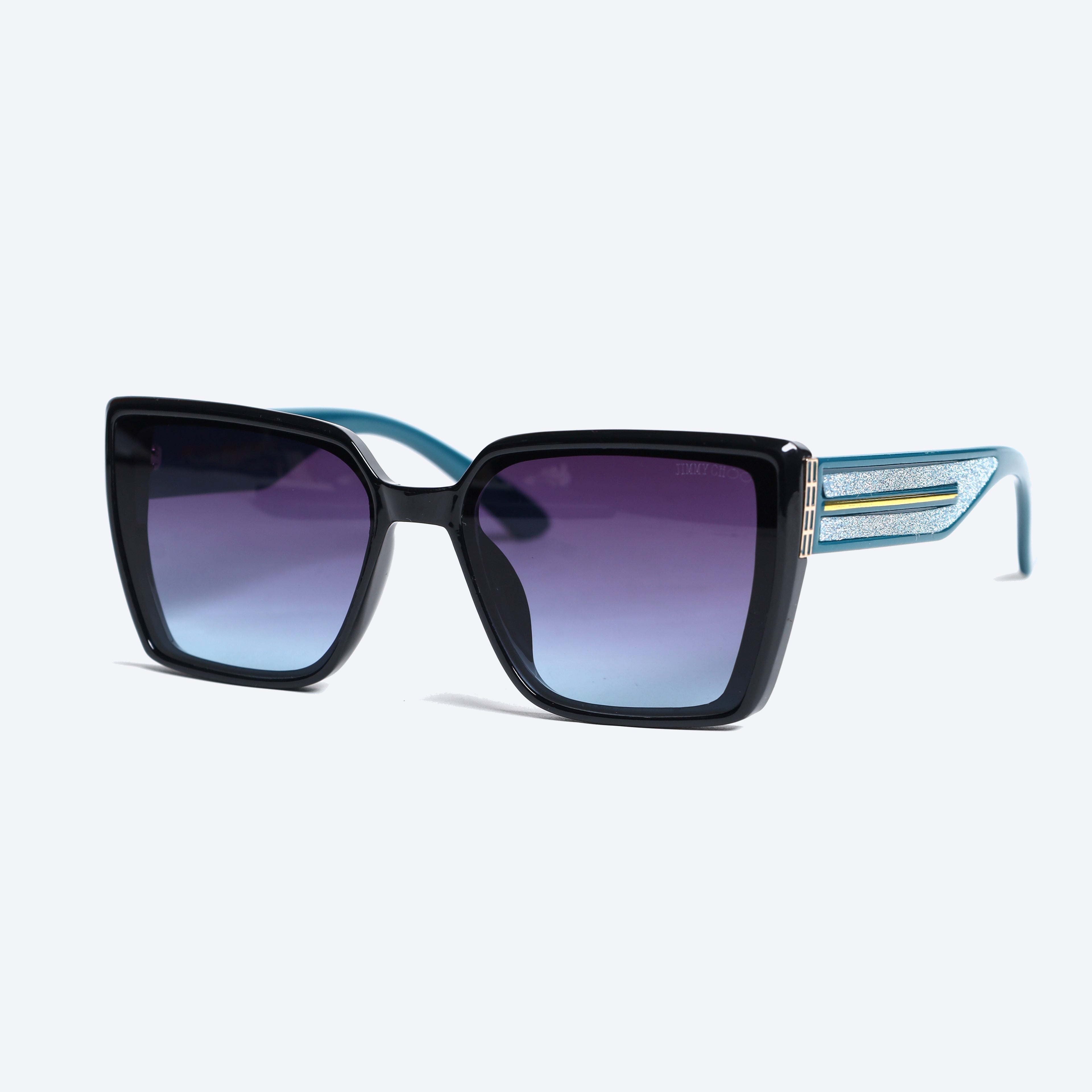 Jimmy Choo M9058 Geometric Sunglasses - Black
