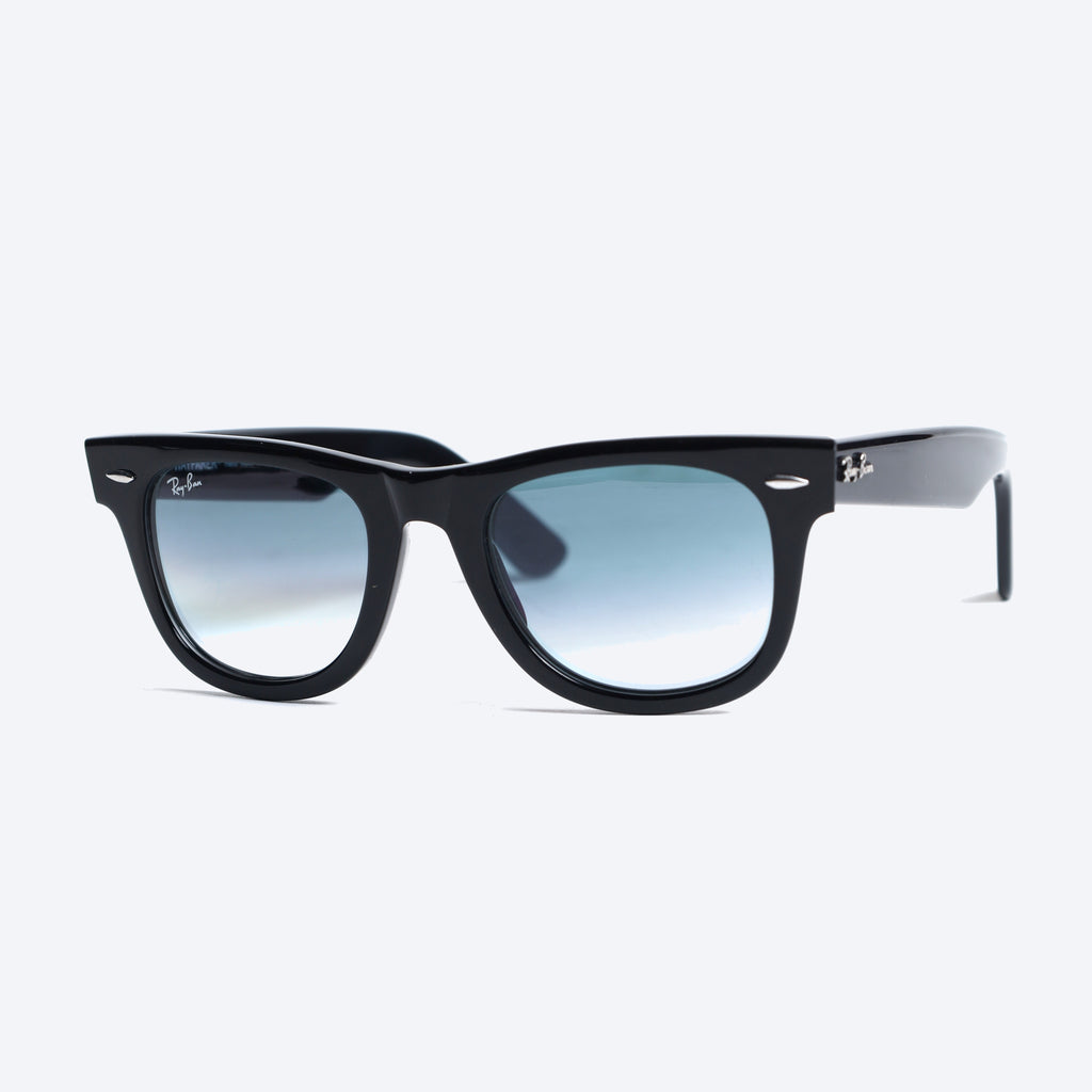 Rayban Wayfarer Handmade RB2140 Wayfarer Eyeglasses - Black/Light Blue Glasses
