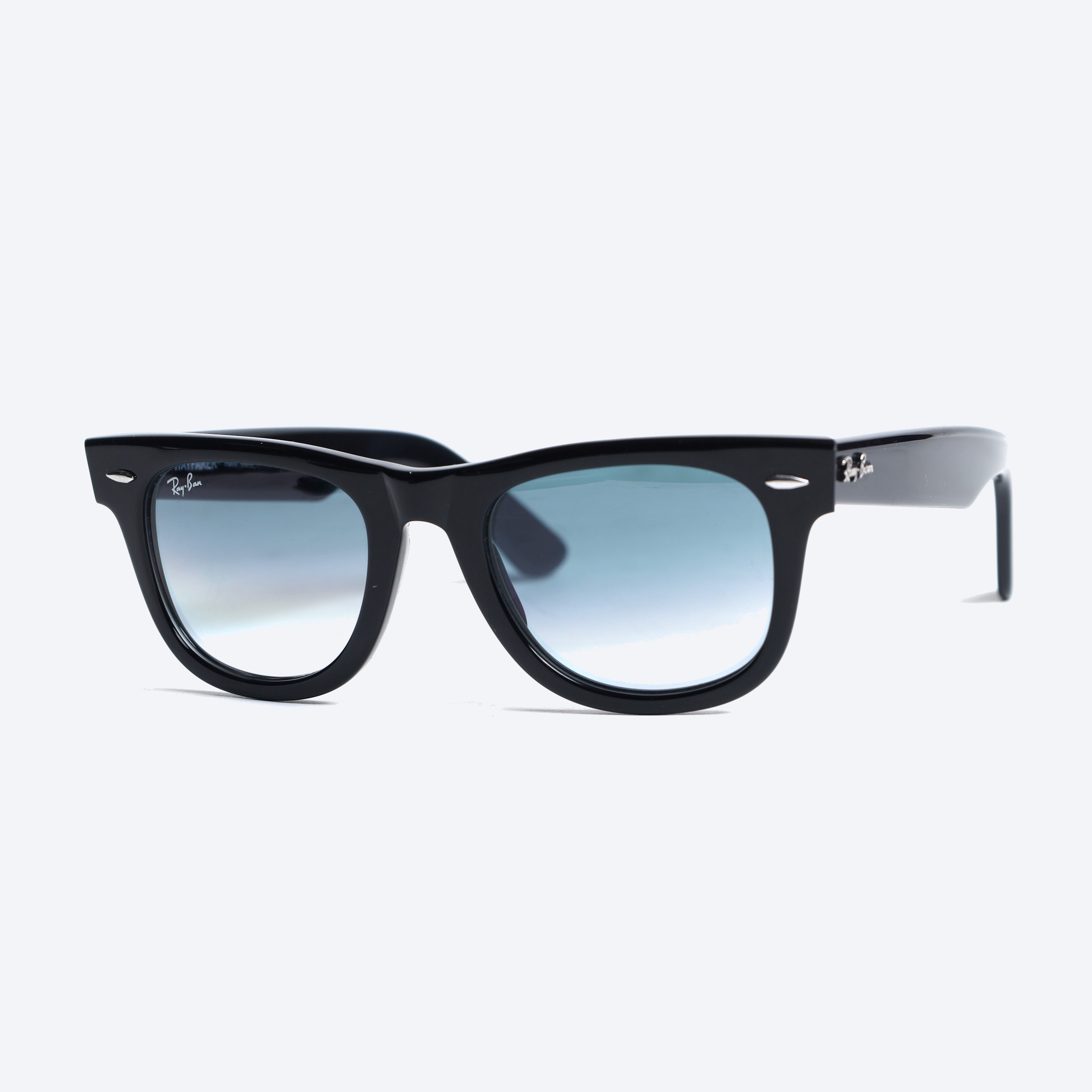Rayban Wayfarer Handmade RB2140 Wayfarer Eyeglasses - Black/Light Blue Glasses