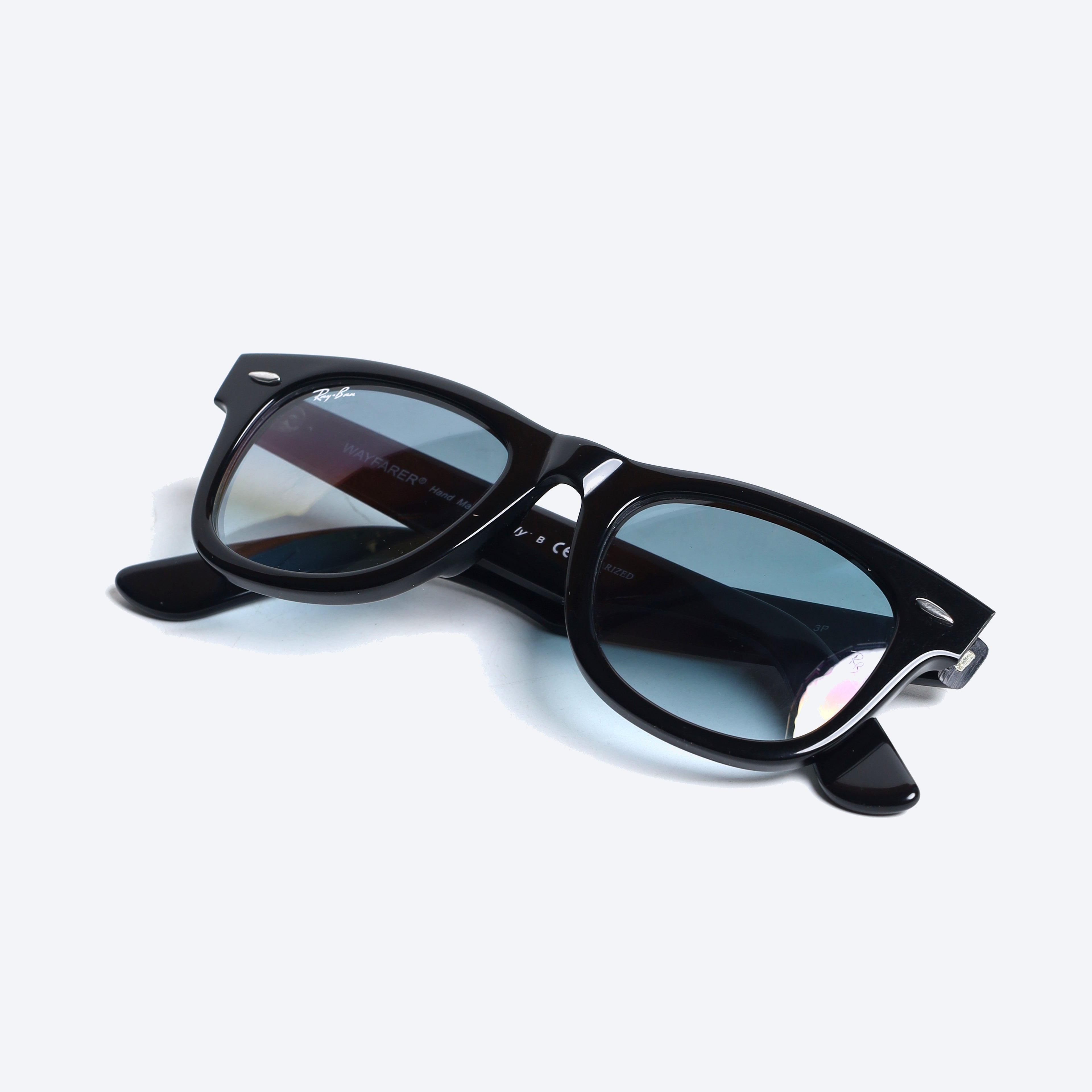 Rayban Wayfarer Handmade RB2140 Wayfarer Eyeglasses - Black/Light Blue Glasses