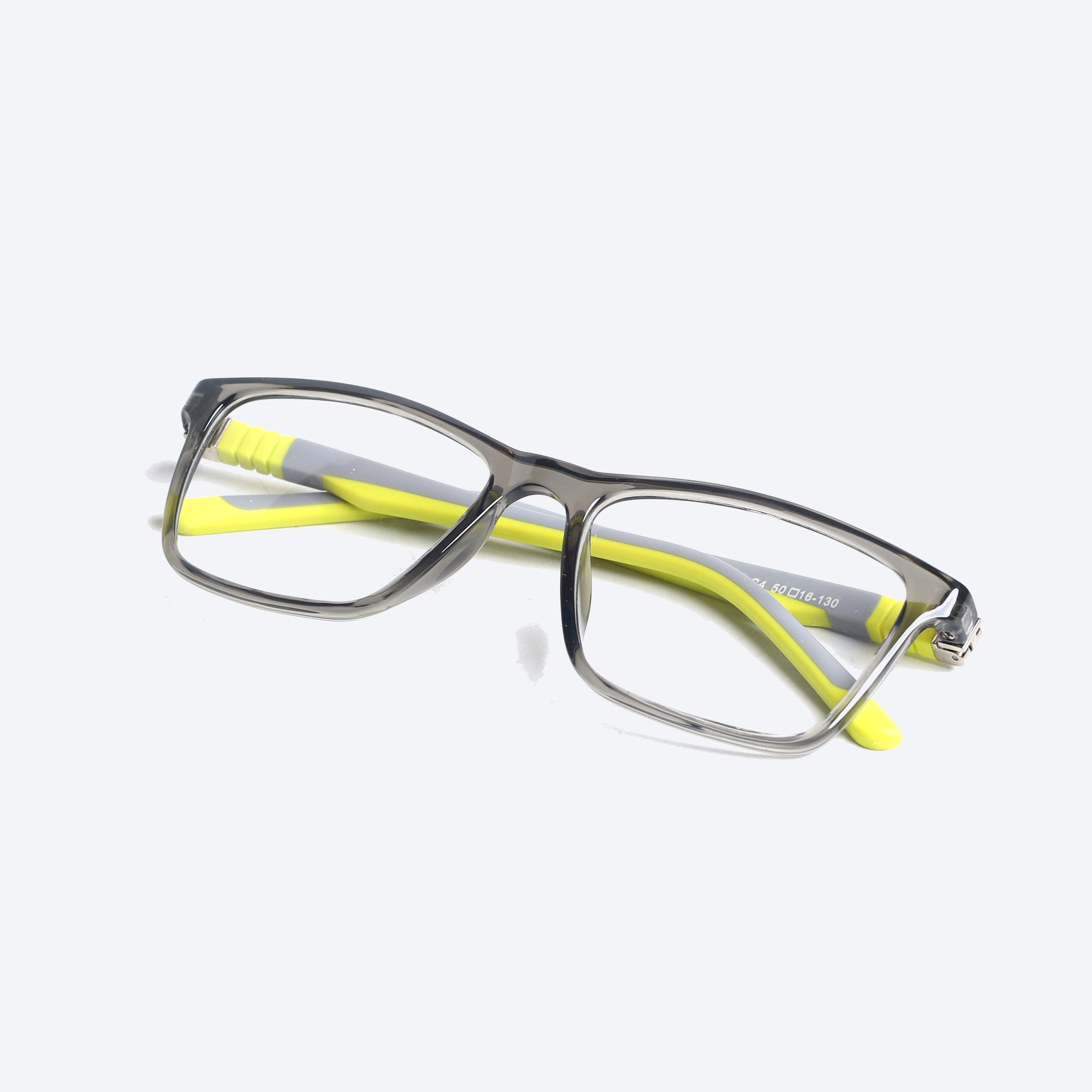 Kids TR90 DS3009 Rectangle Eyeglasses - Transparent Grey