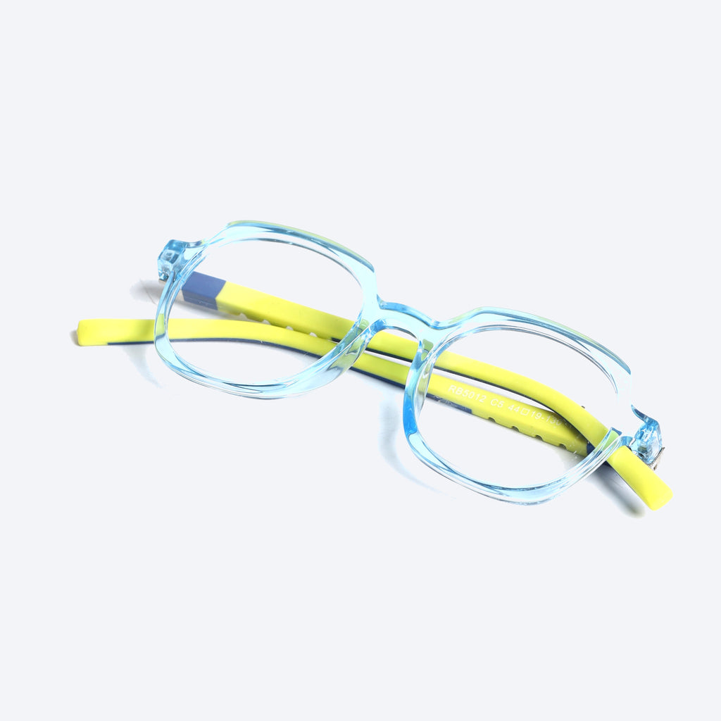 Kids TR90 RB5012 Geometric Eyeglasses - Transparent Blue