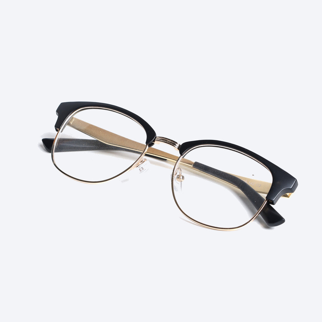 Attachment Glasses Generic 2276T Club master Eyeglasses - Black Golden