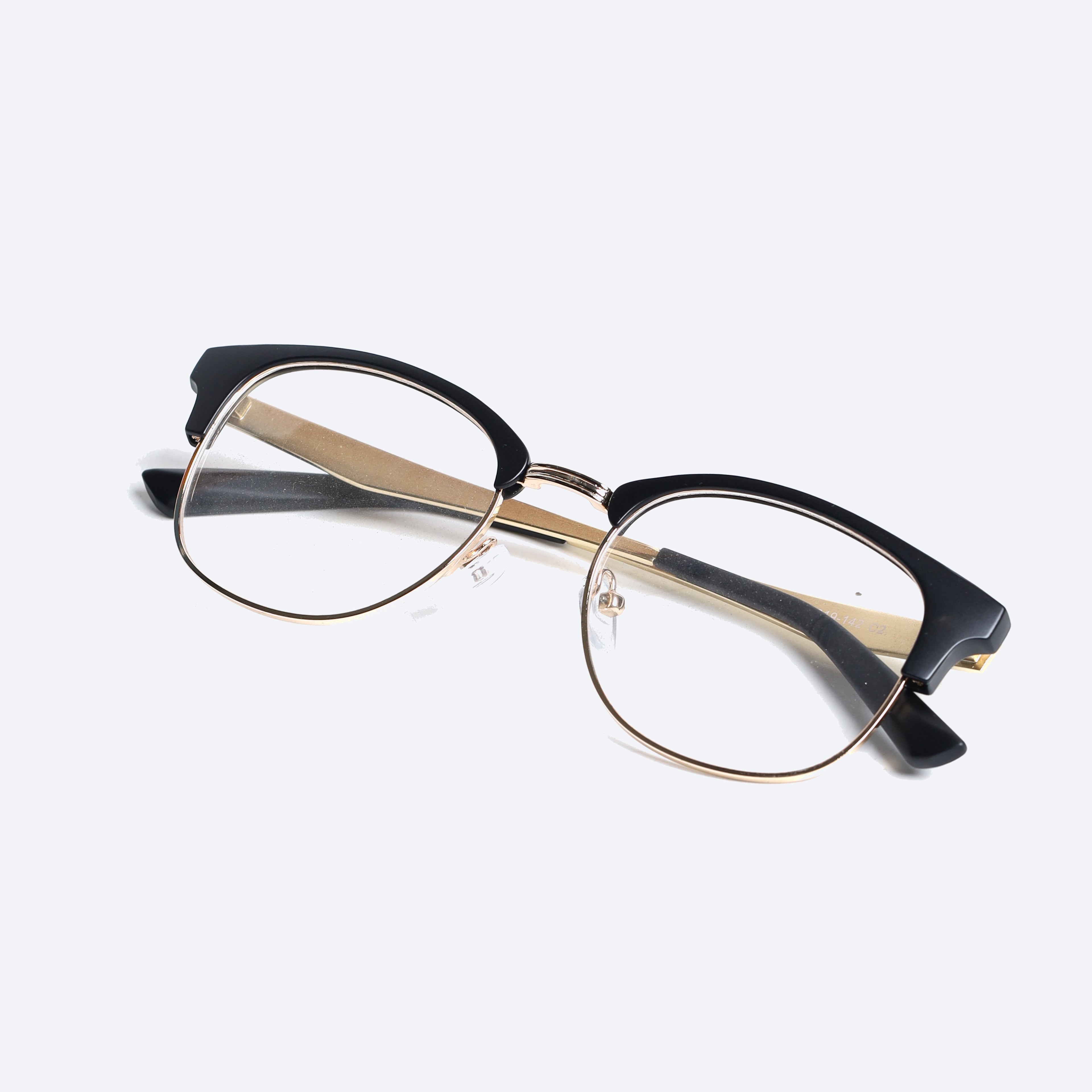 Attachment Glasses Generic 2276T Club master Eyeglasses - Black Golden