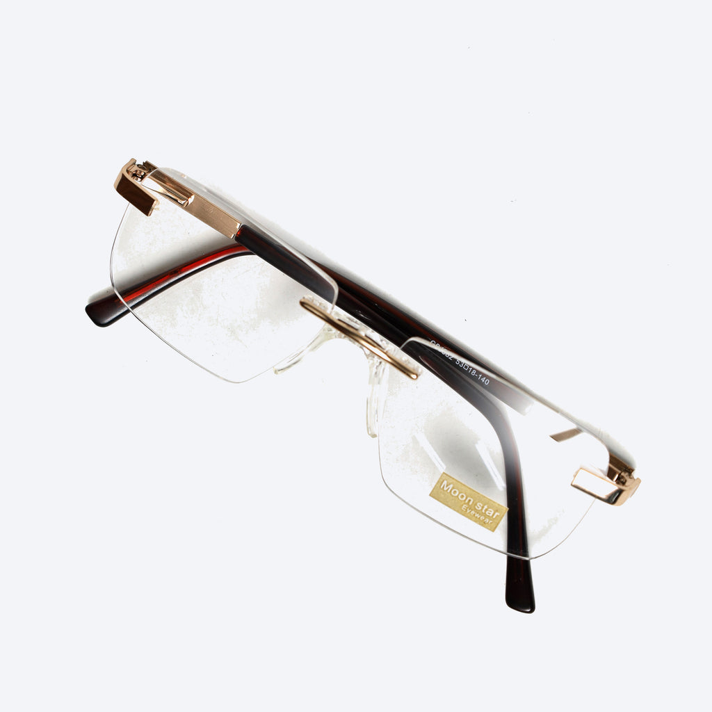 Moon Star Fix nose Three Piece GSJ082L Rectangle Eyeglasses