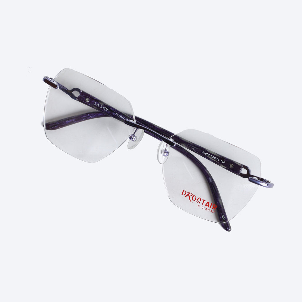 Prostair fancy ladies three-piece A3008 Geometric Cat eye Eyeglasses