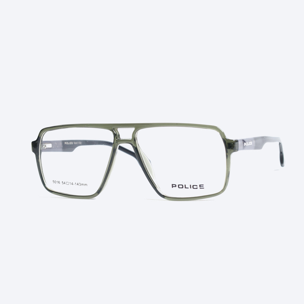 Police 5016 Geometric aviator Eyeglasses - Transparent Grey