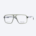Police 5016 Geometric aviator Eyeglasses - Transparent Grey