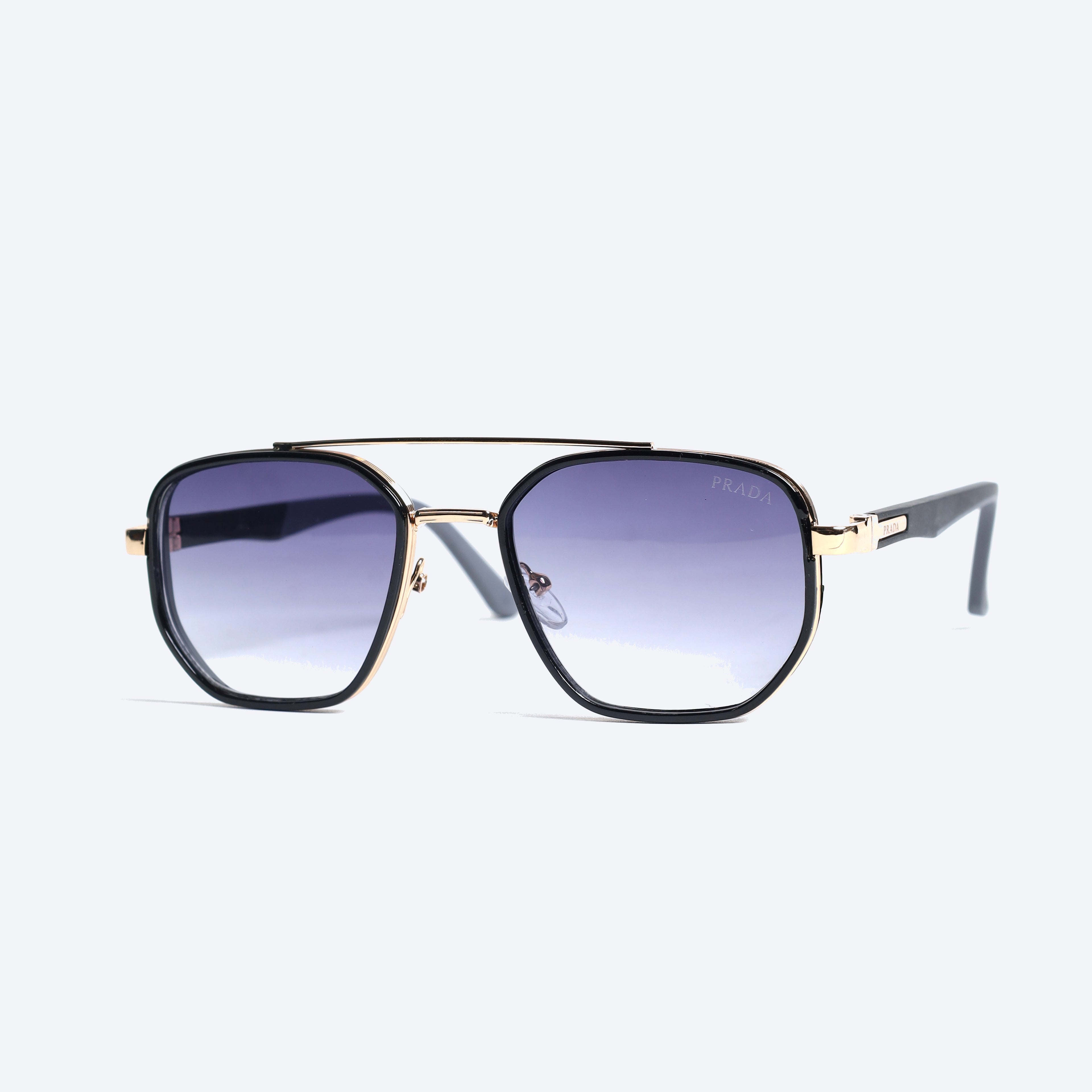 Prada Y2183 Aviator Sunglasses - Black Golden