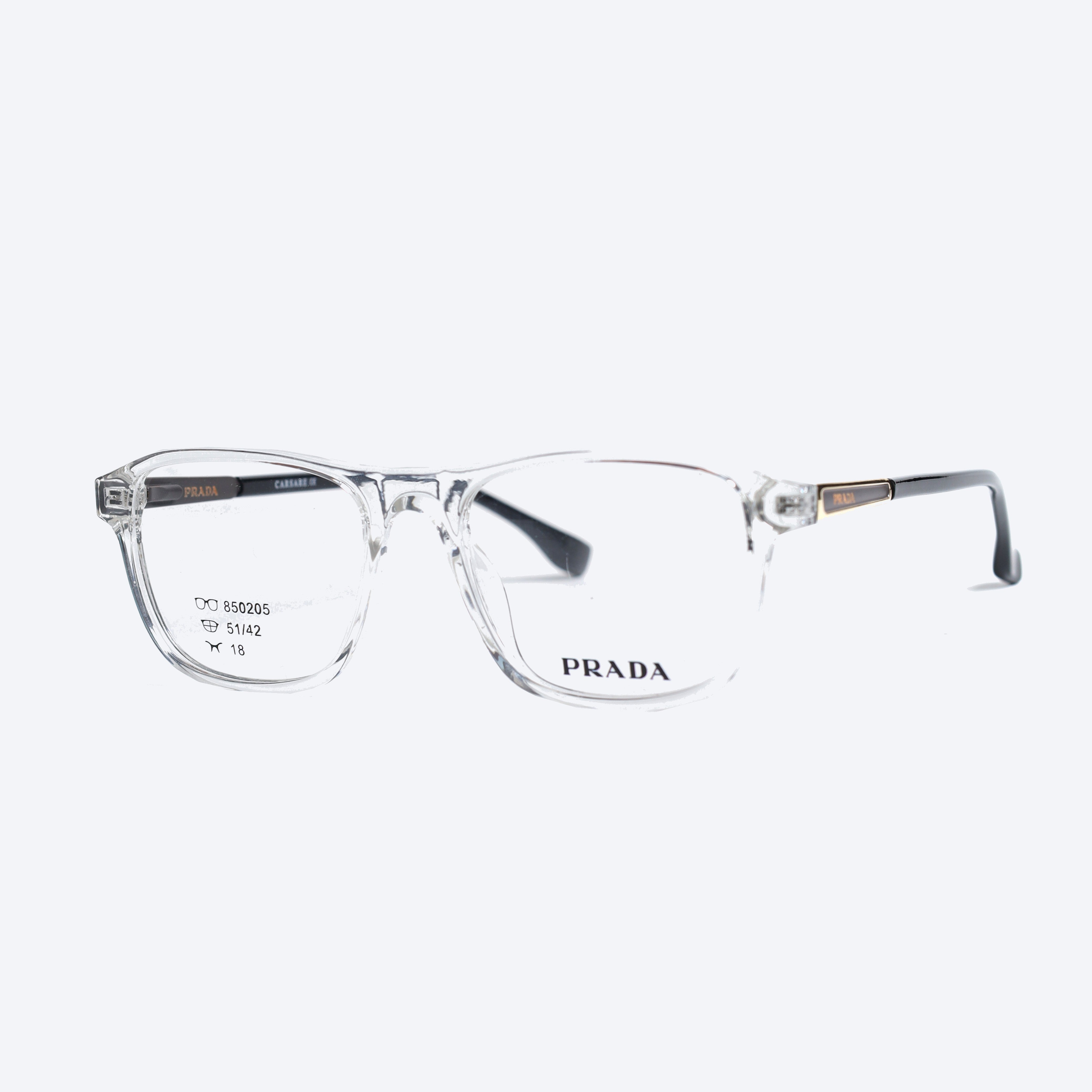 Prada 850205 Geometric aviator Eyeglasses - Transparent